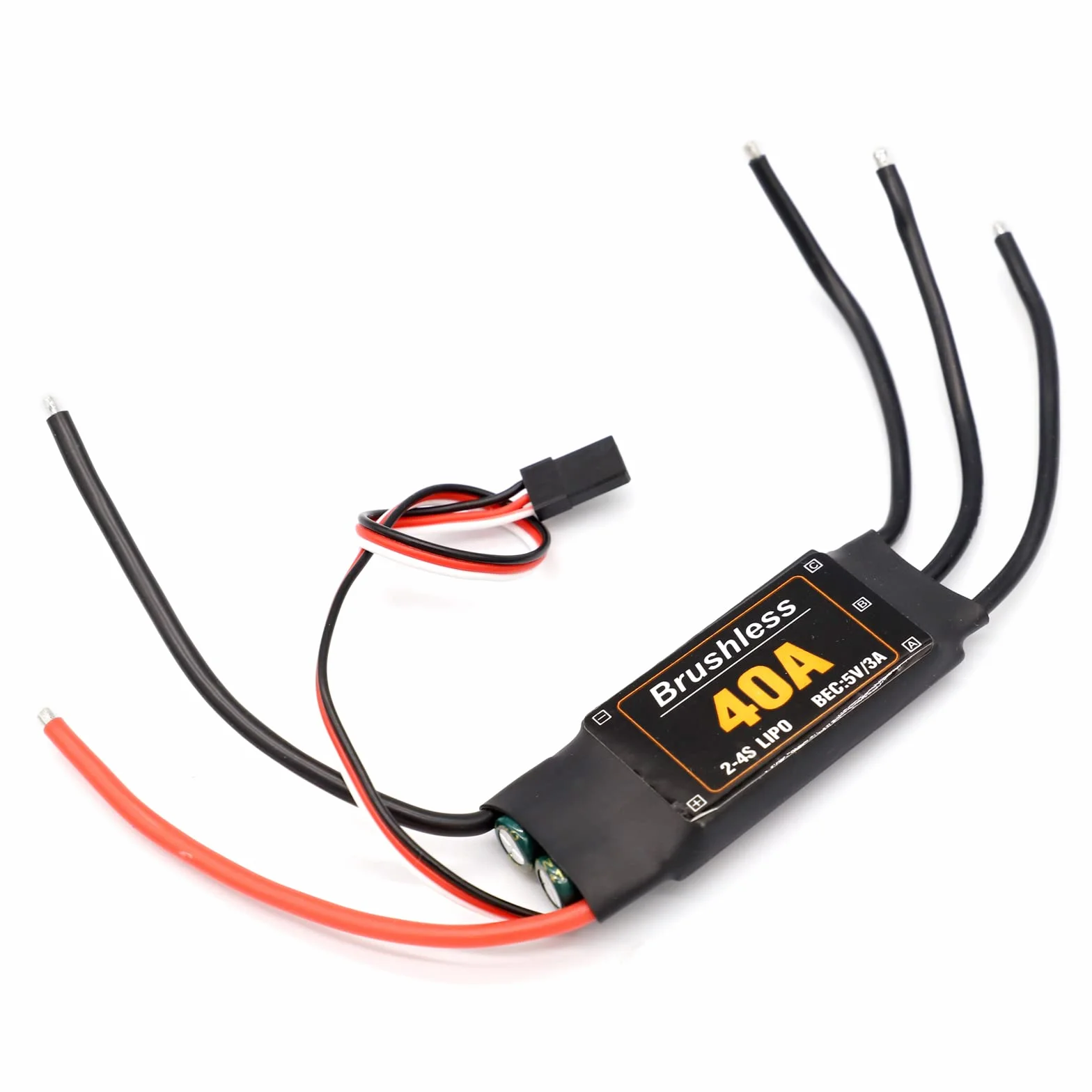 RUIZHI 40A ESC 2-4S Brushless ESC Regolatore di Velocità 5V 3A BEC Regolatore di Velocità Motore per ala Fissa FAI DA TE RC Drone Elicottero Quadcopter