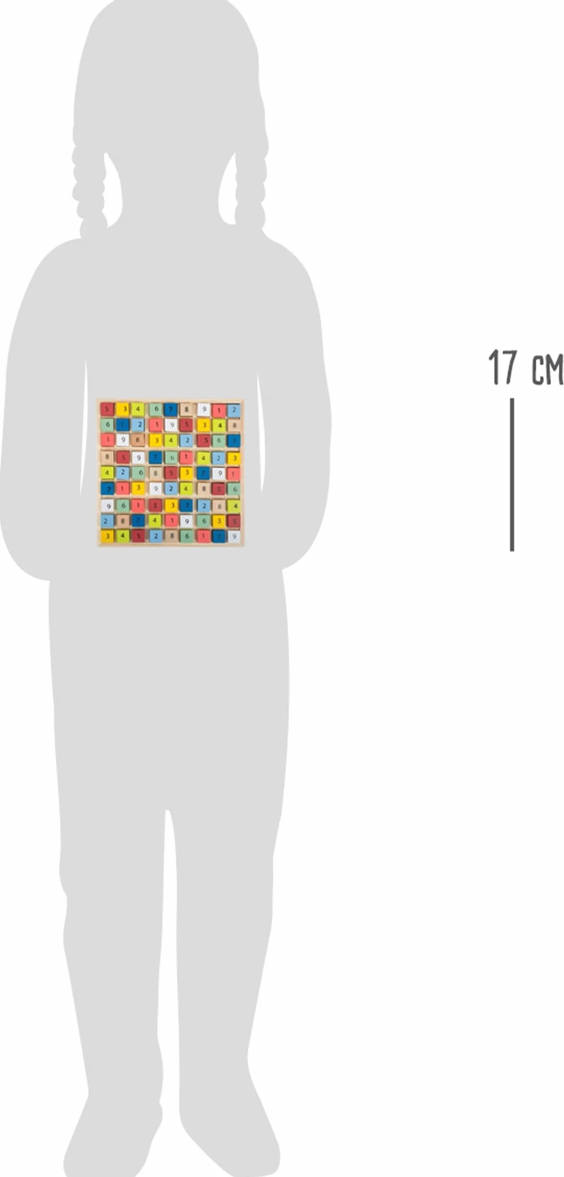 Small Foot 11164 Sudoku Colorato Educare in Legno 81 Cubi Numerici dai 6 Anni