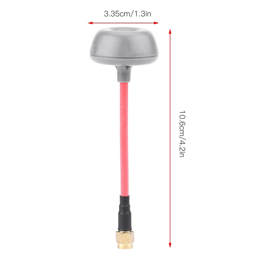 Antenna TX/RX, 2 Tipi Antenna RHCP a Forma di Fungo TX/RX per RC Drone(RP-SMA Male) Accessori per aeromodelli