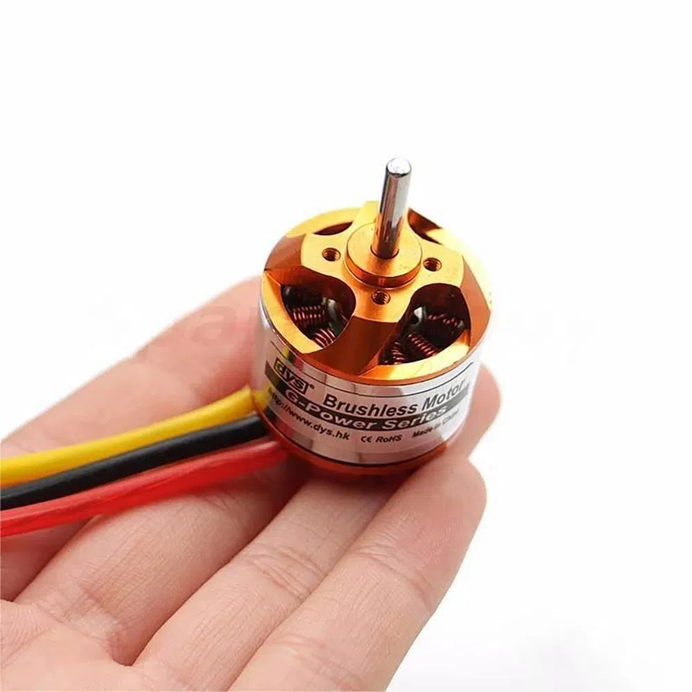 SPARKHOBBY DYS D2830 2830 750KV 850KV 1000KV 1300KV 2-4S Lipo Motore Brushless 3.175mm Albero 52g Oro e Argento per RC FPV Racing Droni (1PC D2830 1000KV)