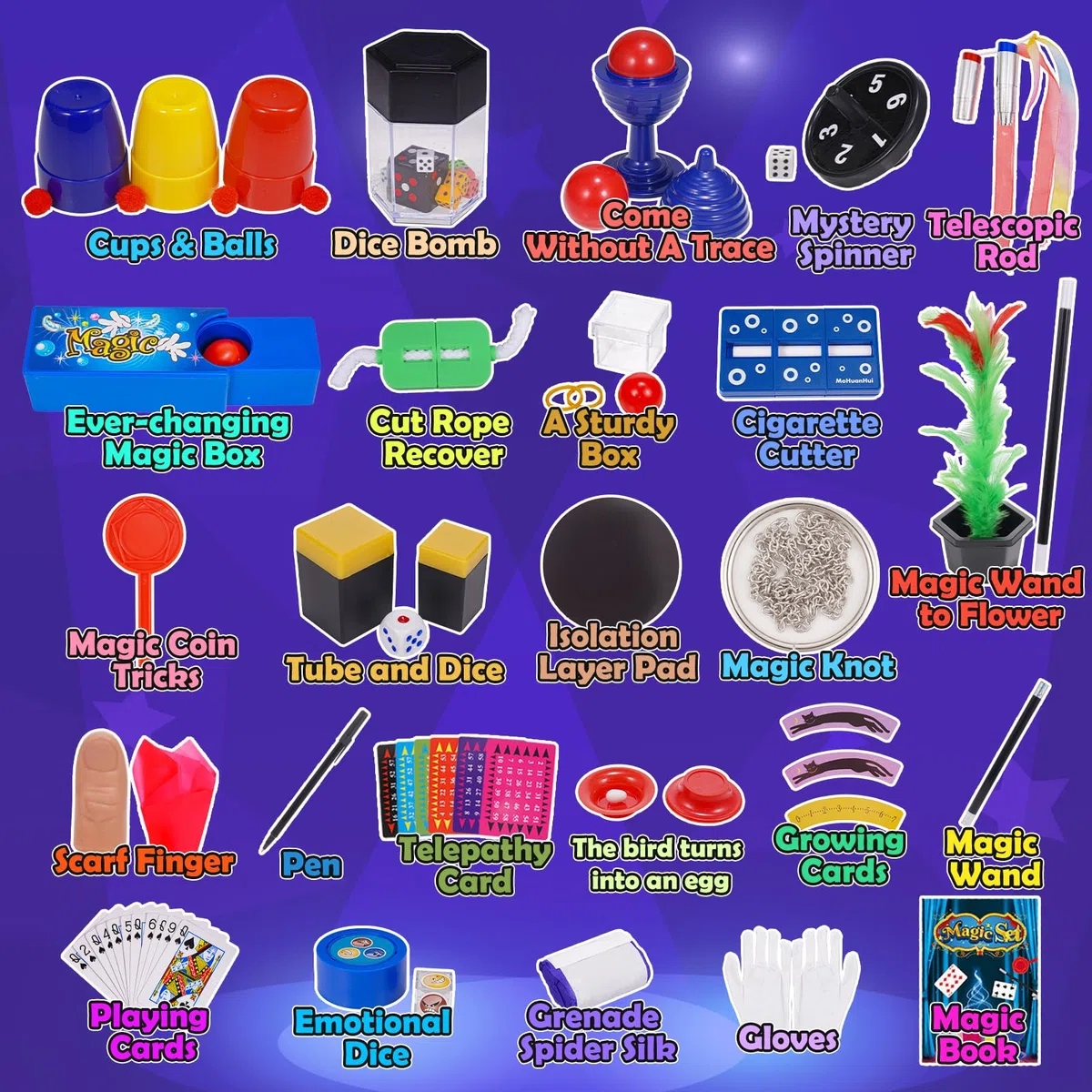 Giochi di Magia, Giocattoli Bambino 6 7 8 9 Anni Trucchi di Magia Giochi Bambino Bambina 6 7 8 9 10 Anni Maschio Regalo Bambino Bambina 6-10 Anni 60+ Trucchi Magici Regalo Bimbo 6-9 Anni Maschio
