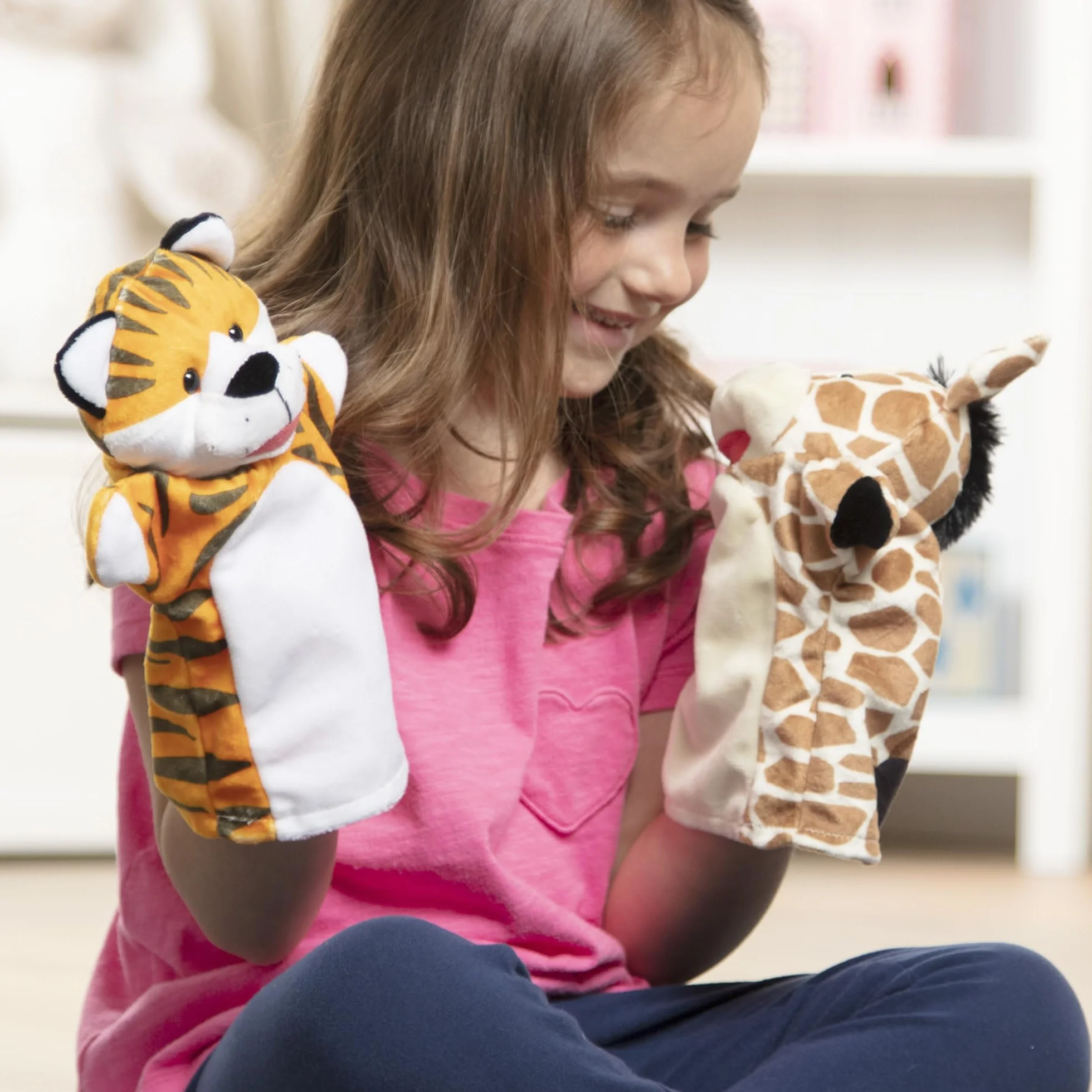 Melissa & Doug Marionette Da Mano Con Animali selvaggi Per Teatrino Marionette Bambini | Animali Giocattolo Per Bambini E Giochi Bambini 2 Anni In Su | Marionette Per Bambini E Burattini Da Mano