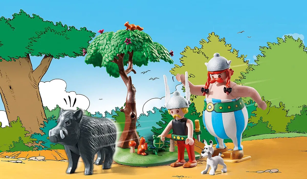 PLAYMOBIL Asterix 71160 Caccia al Cinghiale, Giocattoli per Bambini dai 5 Anni