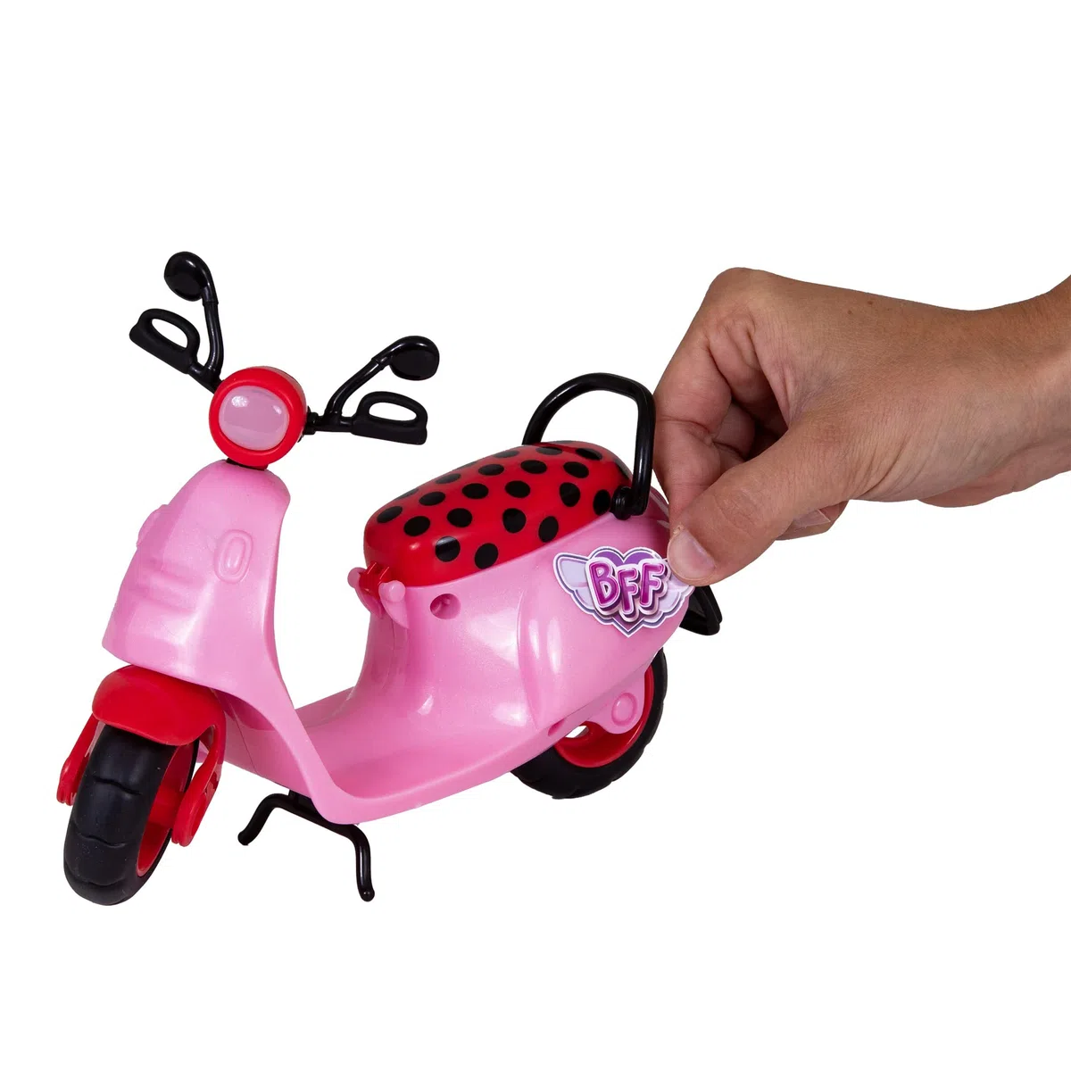 Bff By Cry Babies Lady, Playset Dolls la Bambola Bff Lady Ha il Suo Scooter e 10 Accessori, Giocattolo Bambine e Bambini +3 Anni