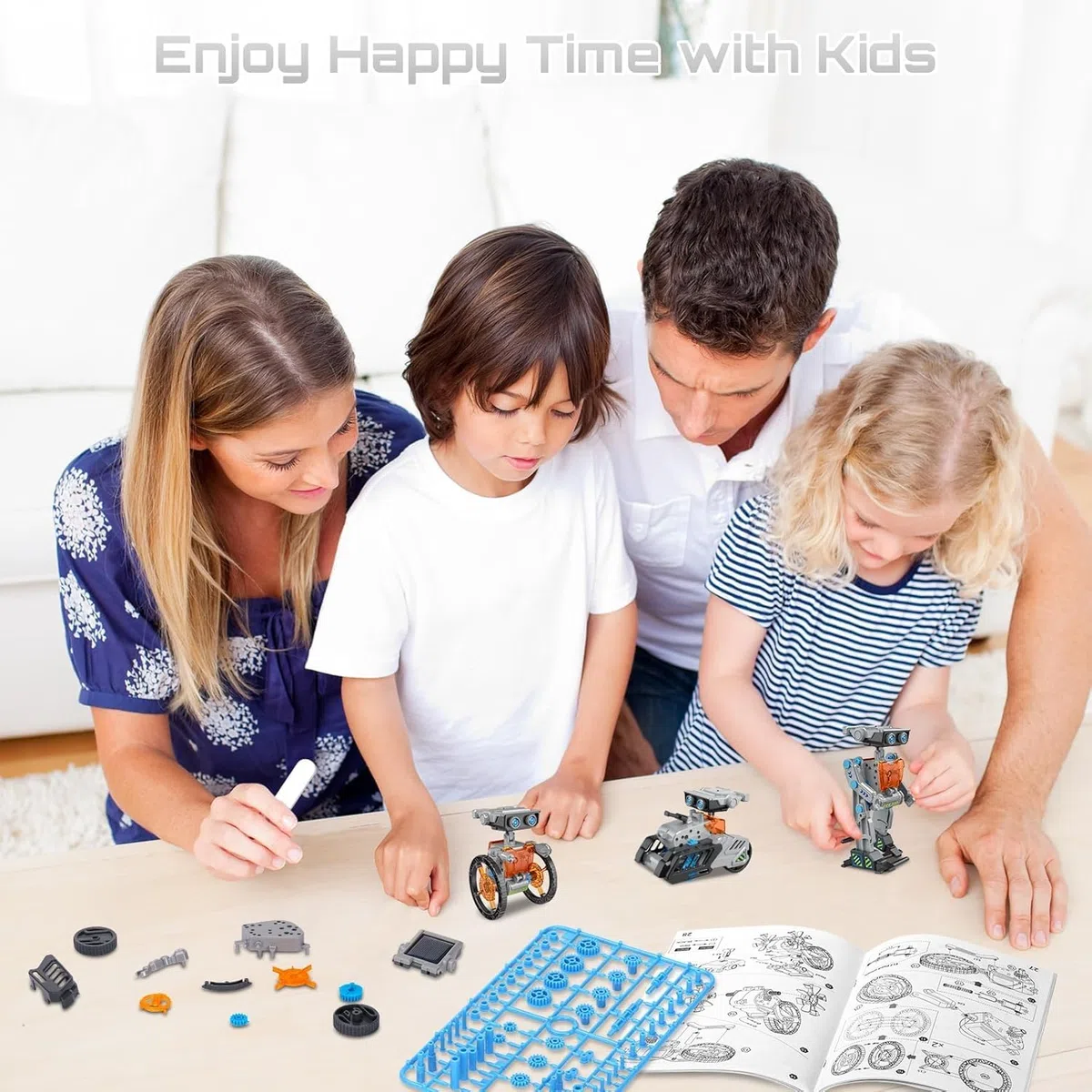 Energia Solare Robot 12-in-1 STEM, Giochi Educativi Con Azionamento a Energia Solare e Batteria, Giocattoli Ingegneristici per Bambini 8-12 Anni - Regalo di Natale