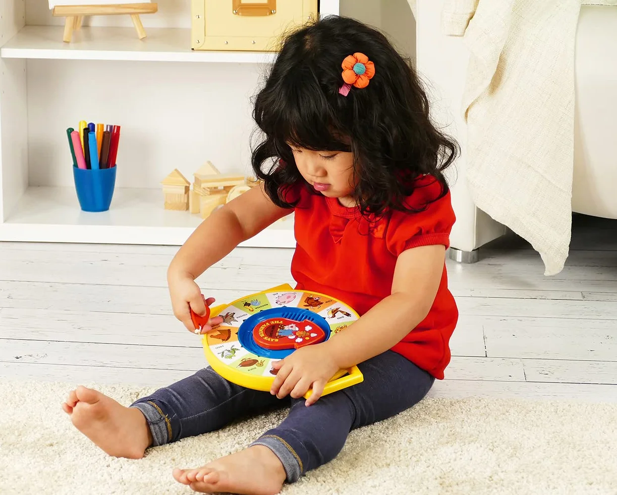 Giocattolo - See 'n Say Farmer Says, Classici Fisher Price, Basic Fun, 2070, giocattolo per bebè educativo e interattivo, adatto a bambini e bambine dai 18 mesi+ [Edizione in Inglese]