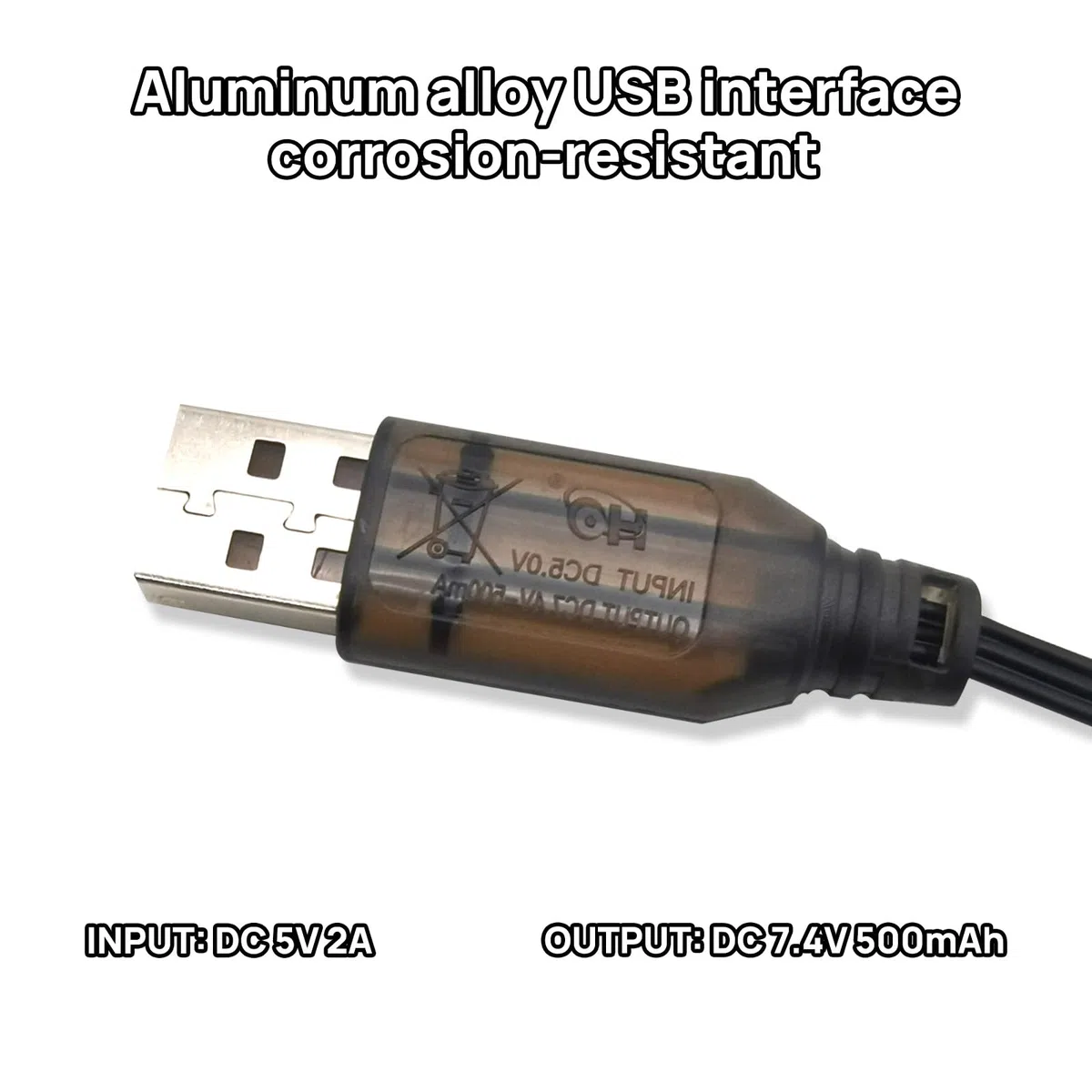 2 batterie plug in litio da 7,4 V 500 mAh SM-2P per auto RC, adatte per giocattoli RC, modellini auto, fuoristrada e altri dispositivi che necessitano di batterie ricaricabili.