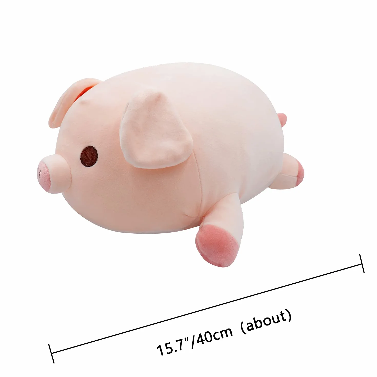 Fortuning's JDS Bellissimo giocattolo per bambole di maialino, cuscino per abbracciare per amici, in peluche per bambini, giocattolo per bambole, giocattolo di peluche, regalo di compleanno