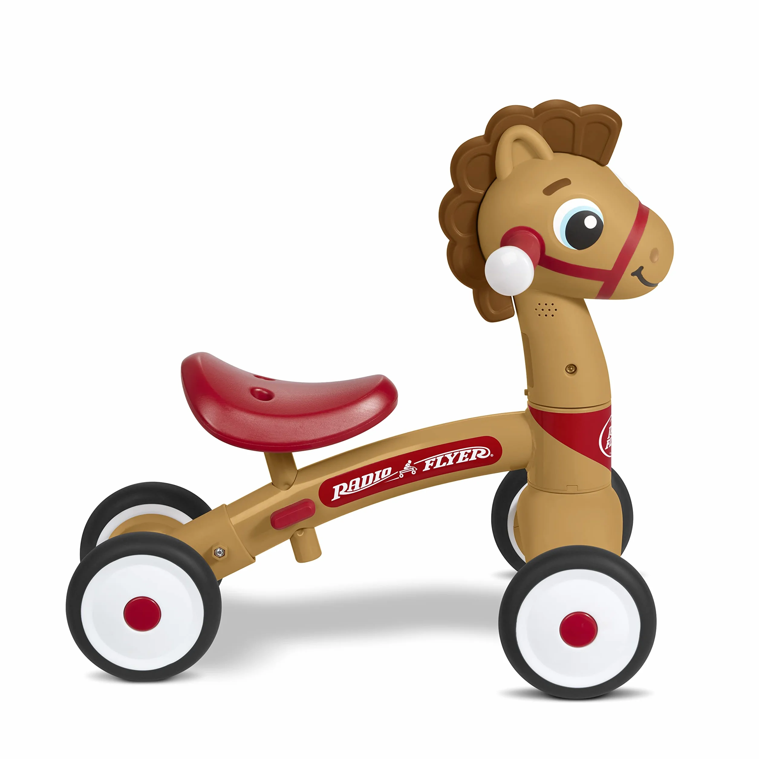 Radio Flyer Lil' Racers: Percy il Pony, giocattolo cavalcabile per bambini da 1 a 3 anni