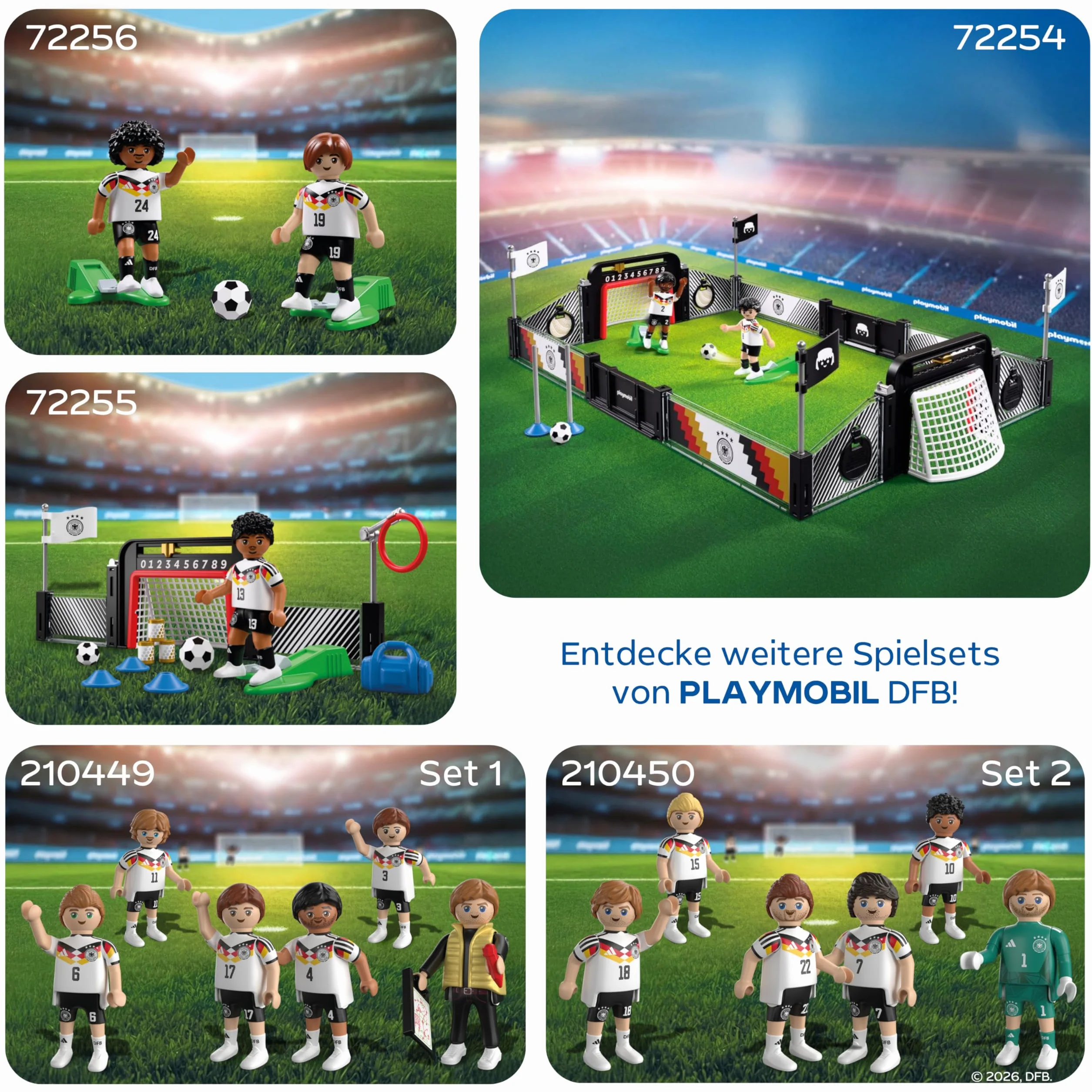 PLAYMOBIL | DFB | Stazione di allenamento Nmecha | Set da gioco di calcio | Figure da calcio | 72255