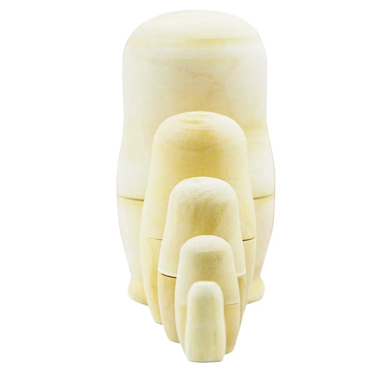 5 pz/Set Bambole Russe Che nidificano Pittura Fai da Te Bambola matrioska in Legno Vuota per Bambini Adulti