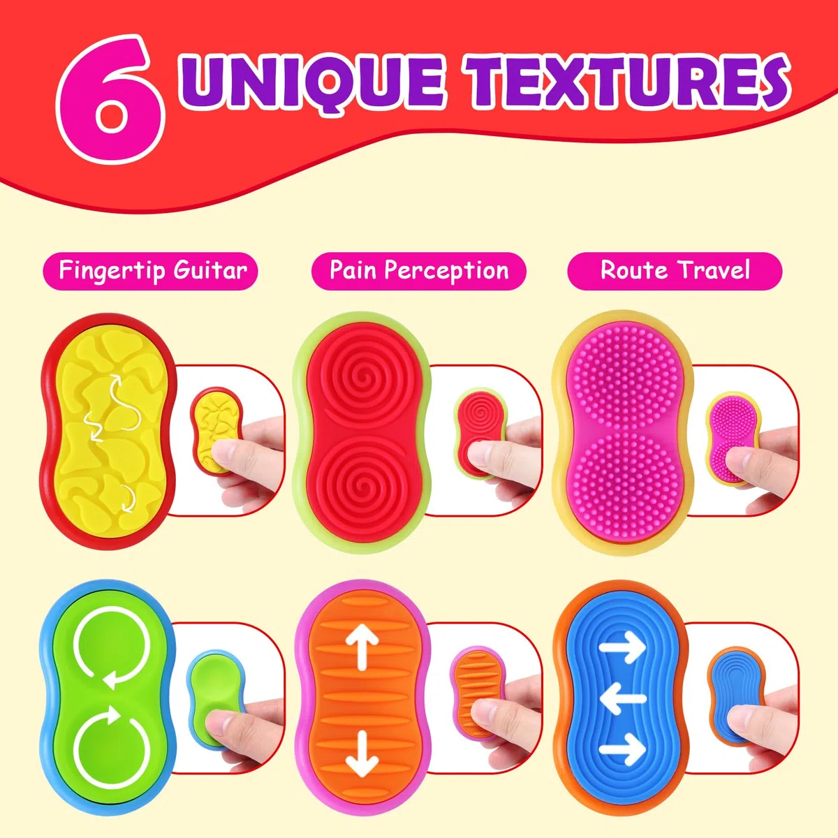 JoyPlus Fidget Toys Magnetici, 6 Pezzi Antistress Bambini per Autismo e ADHD, Aiuta ad Alleviare Lo Stress e l'ansia, Giochi Autismo per Concentrarsi, Anti Stress Gadget Silenziosi, Idea Regalo