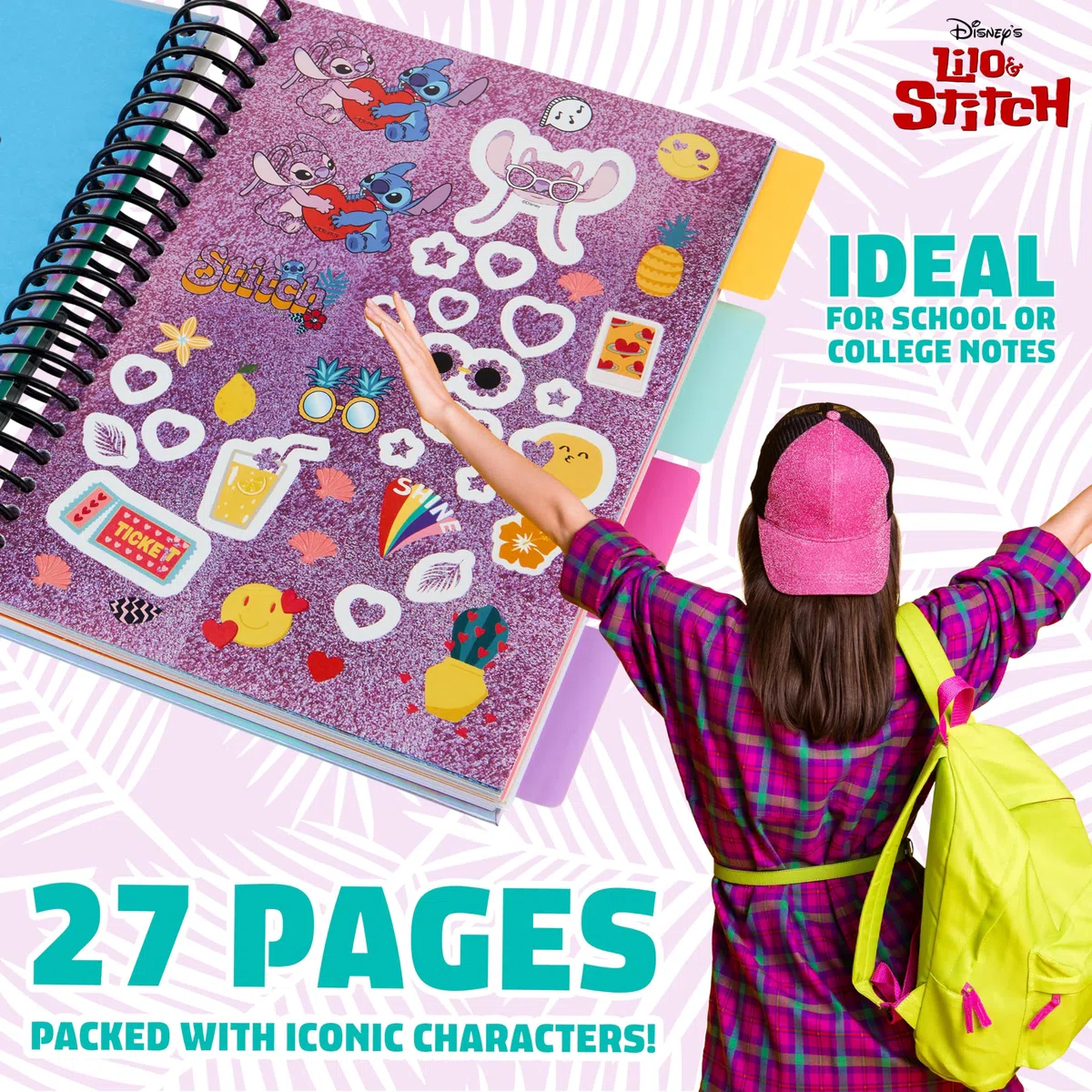 Disney Stitch Libri Adesivi Bambini Libro Stickers + 1000 Adesivi per Scrapbooking Attivita Creative per Bambini Idea Regalo