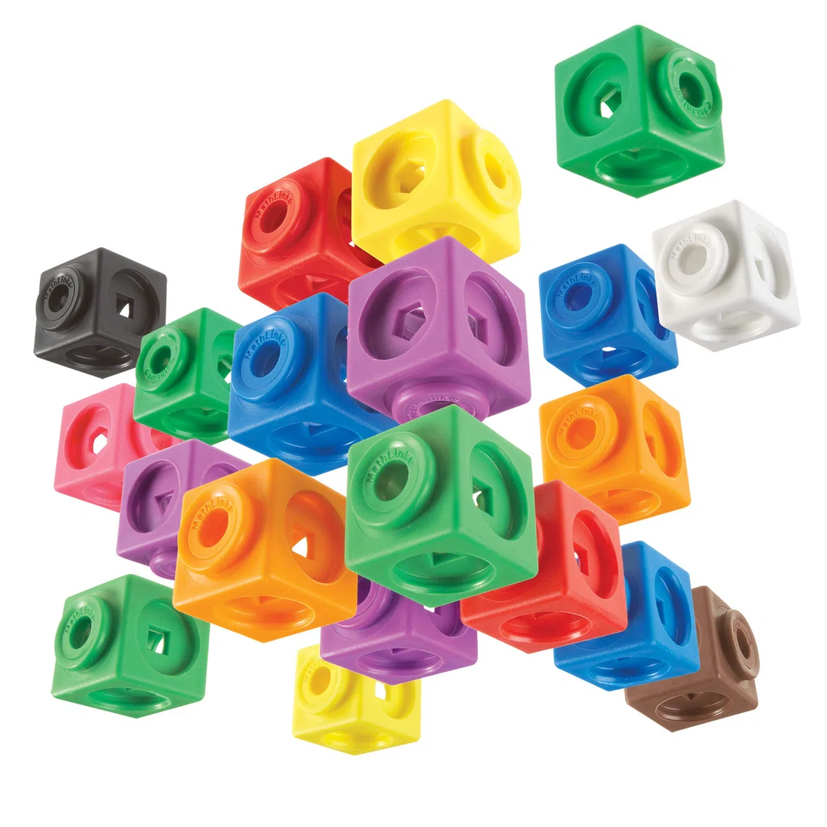 Learning Resources MathLink Cubes – Set di 100 Cubi Collegabili per Bambini 5+, Blocchi per Contare, Addizioni, Sottrazioni e Patterning, Gioco Educativo STEM, Regalo Natale