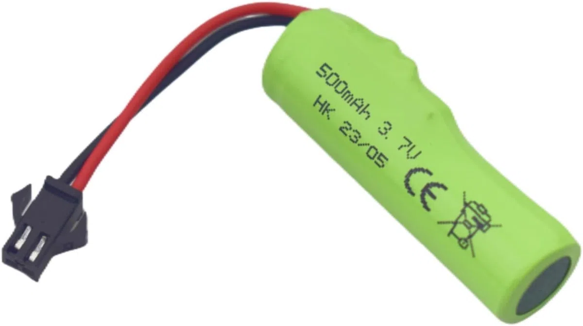YUNIQUE GREEN-CLEAN-POWER - 2 Pezzi Batterie al Litio 3.7V 500mAh Compatibili con Auto DE35 DE38 DE40 DE50 TB202 TB201 TM201 TM202 TC141 DE44 DE55 RC con cavi USB Verde