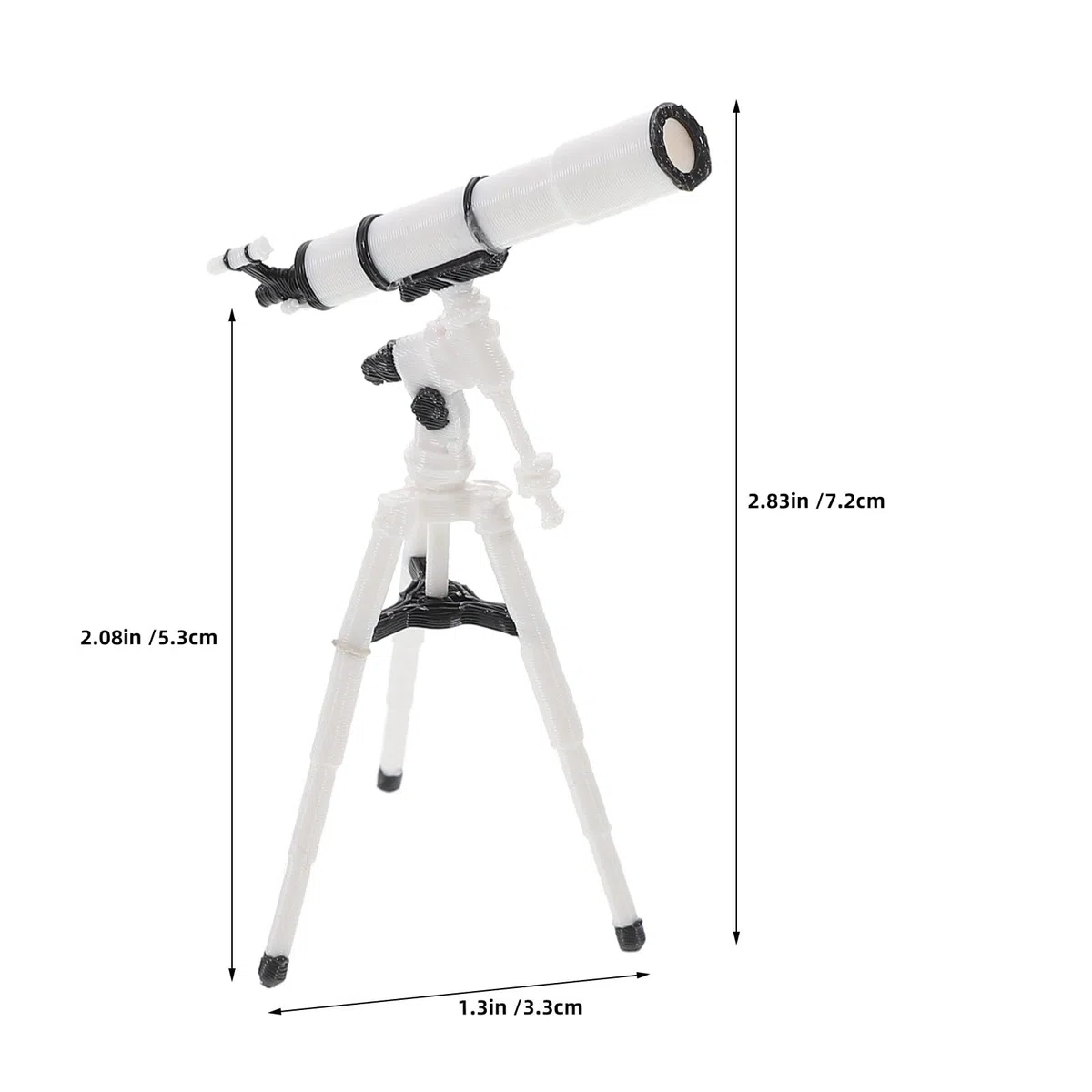BESPORTBLE Telescopio per casa delle bambole: ornamento in miniatura con treppiede - mini binocolo tascabile, giocattolo educativo per la prima infanzia, decorazione per foto