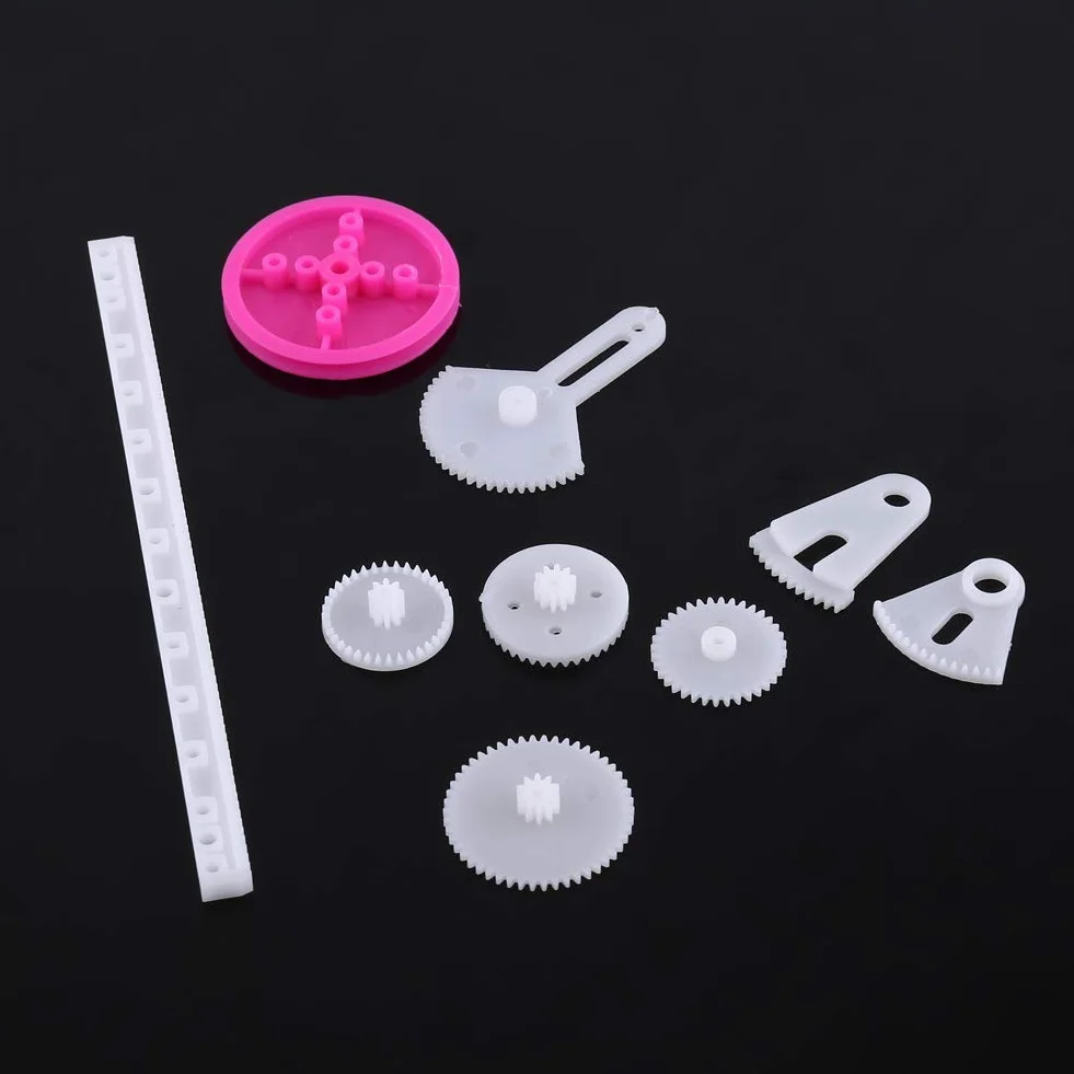 Fafeicy Set Ingranaggi in Plastica Ingranaggi Motore Elettrico 12V Kit Viti Senza Fine per Puleggia Ingranaggi per Corona Parti Giocattoli per Robot Giocattolo(The Essence of 85 Kinds of Gear Pack)