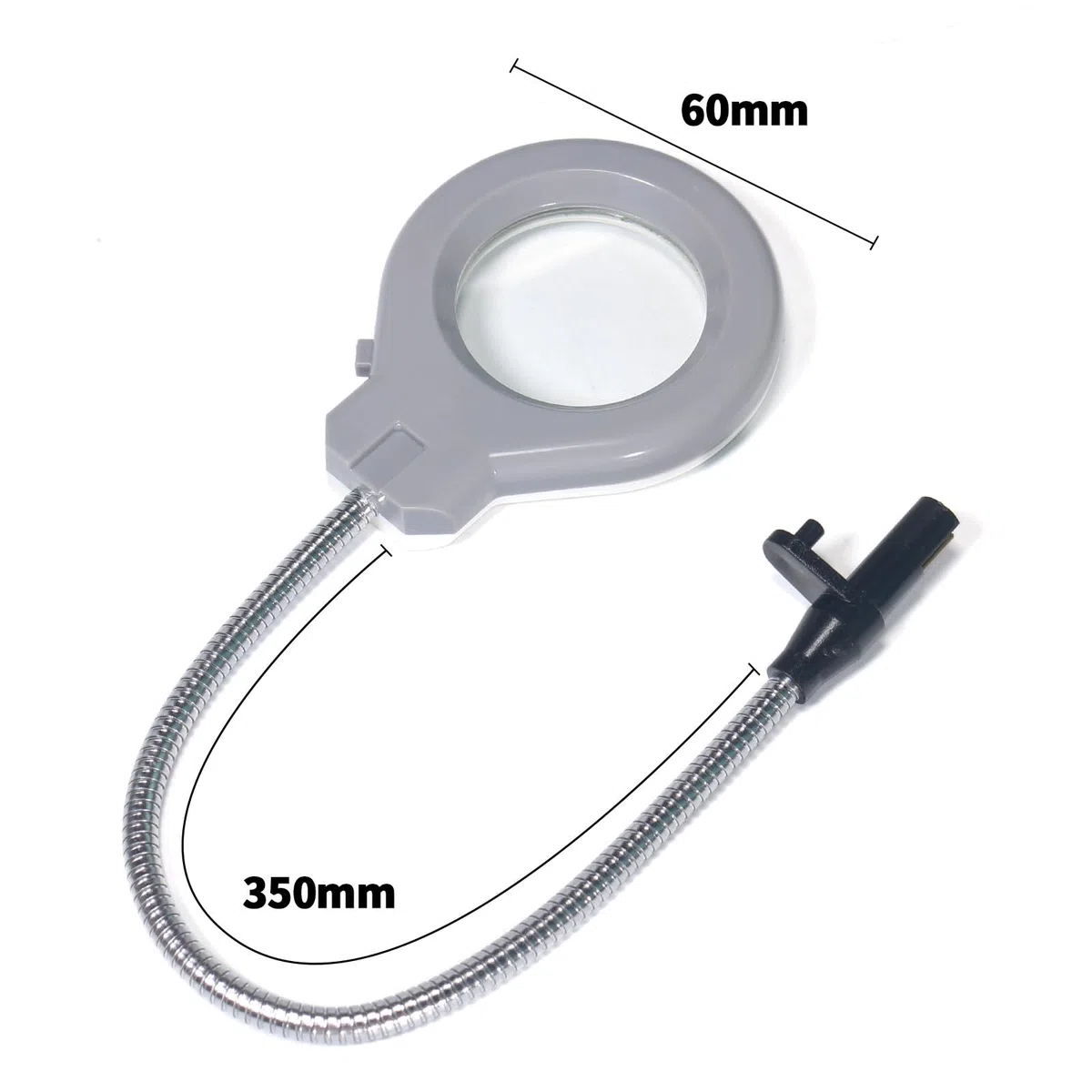 Lente d'ingrandimento YIHUA con illuminazione a LED per YIHUA 926 LED IV 110W EVO & 939D+ III EVO(grigia)