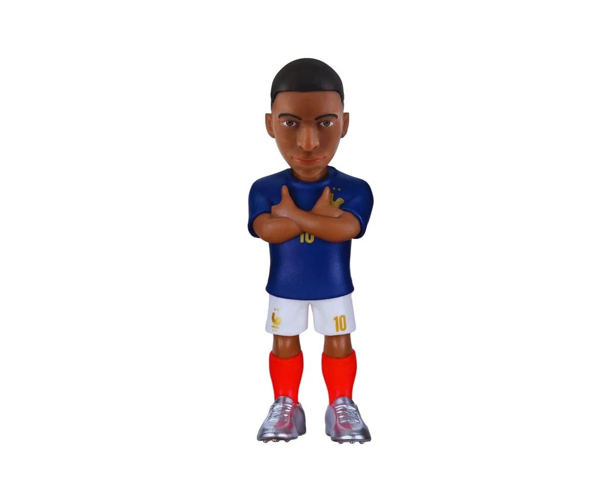 MINIX - Football Stars - Coppa del Mondo #101 - Francia - Mbappé - Personaggio da collezione 12 cm