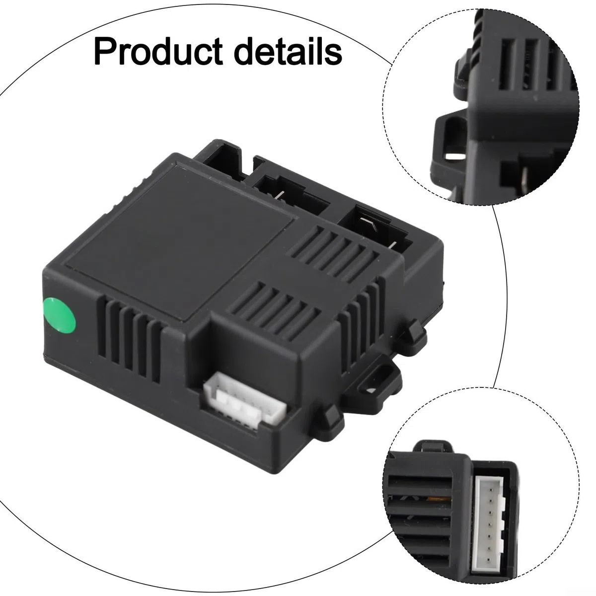 Telecomando per auto elettrica per bambini, set da 2,4 G, controller JR1858RXS-7P, 12 V, compatibile con auto giocattolo ABS, metallo