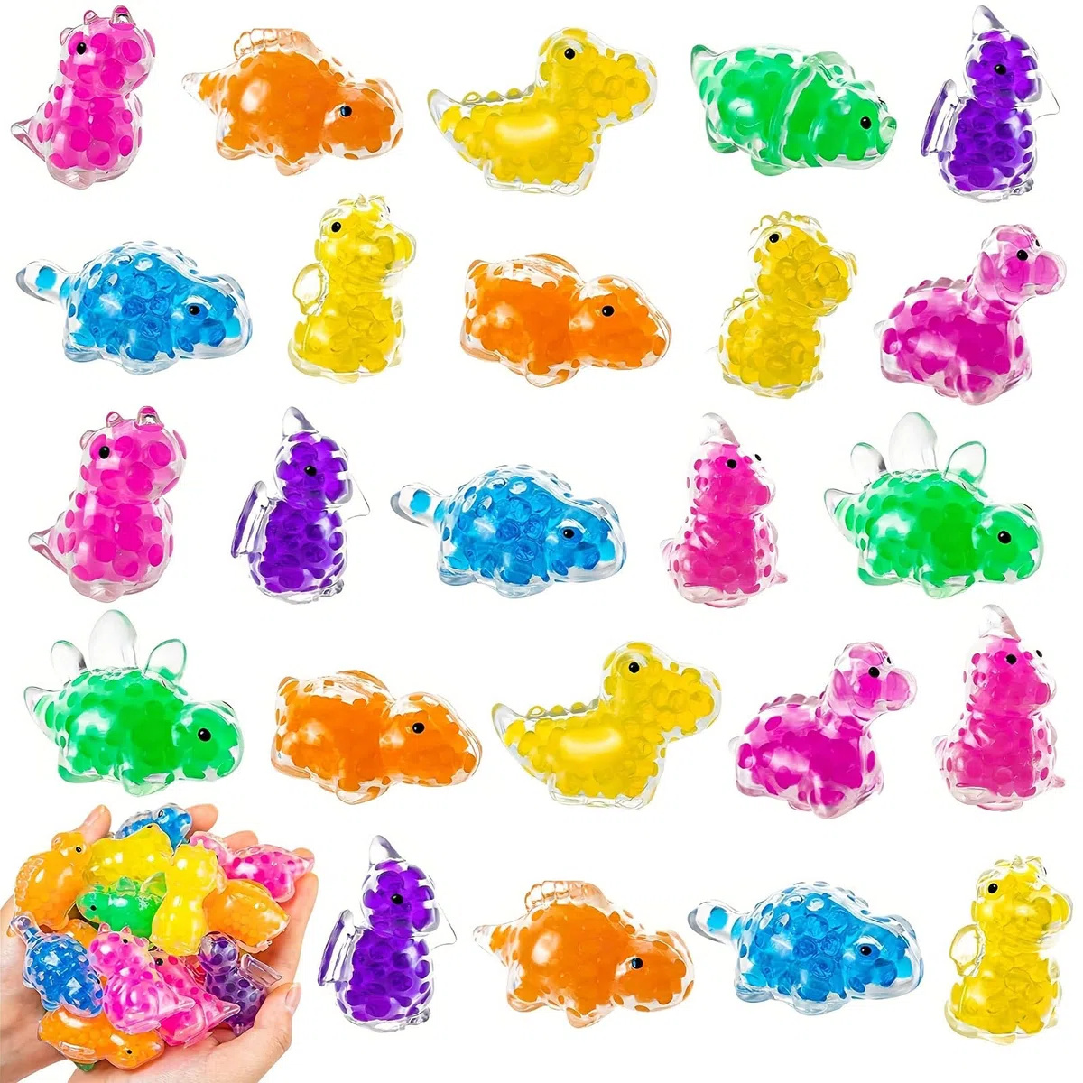 Ainiv 24PZ Squishy Piccoli Gadget Compleanno Bambini, Kawaii Giocattoli Sensoriali, Antistress Fidget Toys, Mini Giocattoli Antistress da Spremere Morbidi, Regalo di Natale, Regalini Fine Festa