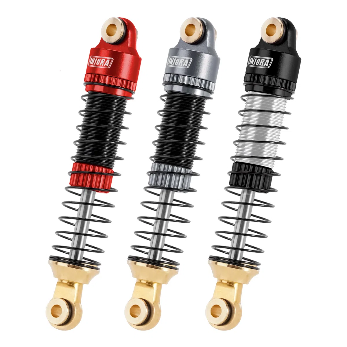 INJORA Ammortizzatori estremità Dell'Asta Primavera Inferiore Apparecchio per TRX4M 1/18 RC Crawler Upgrade, 8PCS