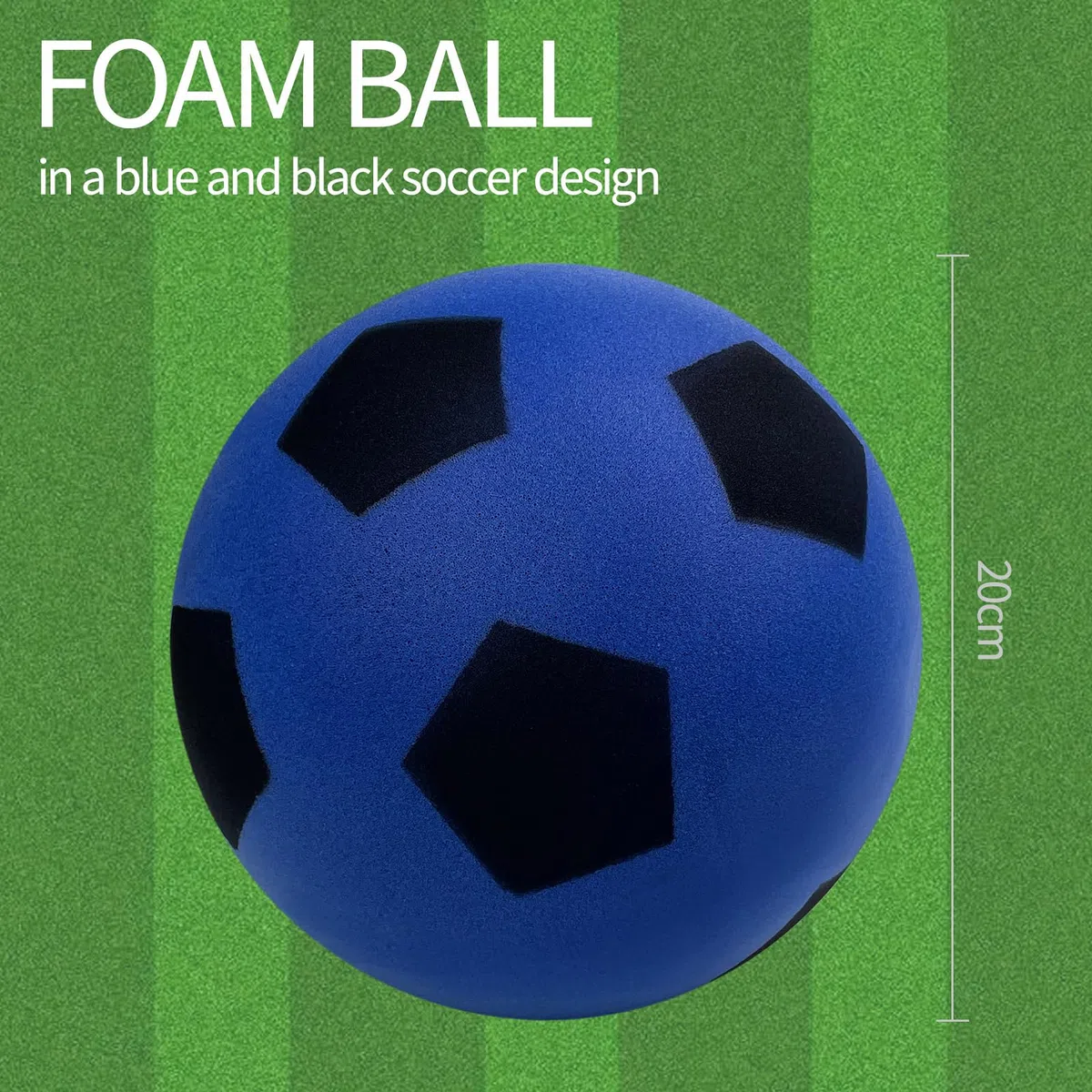 Pallone Calcio, 1 Palla Morbida, 21cm Pallone di Spugna, Water Resistant, Durabilità, Palla Calcio da Spiaggia Impermeabile per Interni ed Esterni per Casa, Giardino, Acqua e Spiaggia