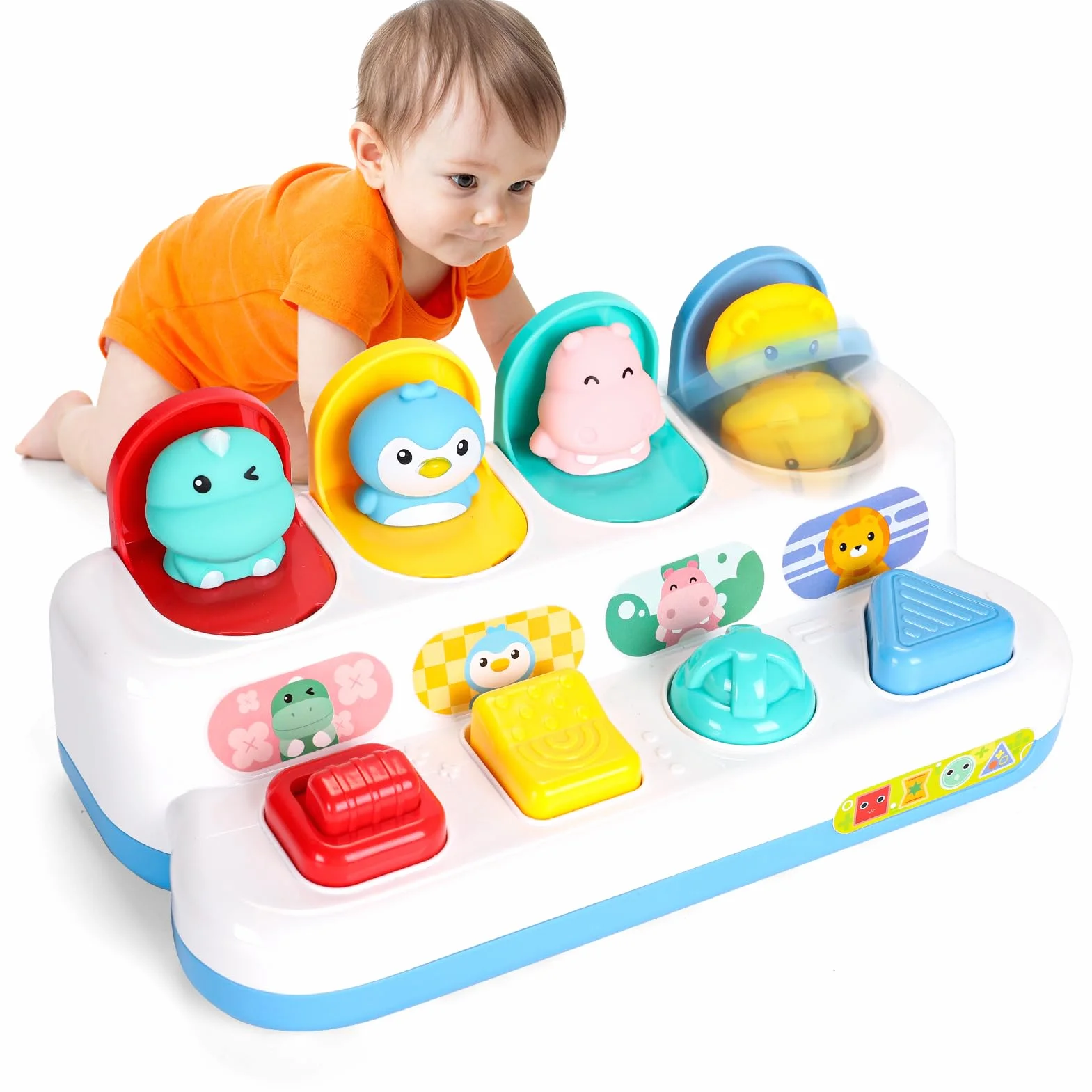 LZDMY Giochi Bambini 1 2 3 4 Anni Giocattoli Montessori Bimbo 1 Anno Giocattolo Sensoriale Bambini 6 9 12 18 Mesi, Giocattoli Educativi Interattivi, Regalo Bambino (Pop up Animali)