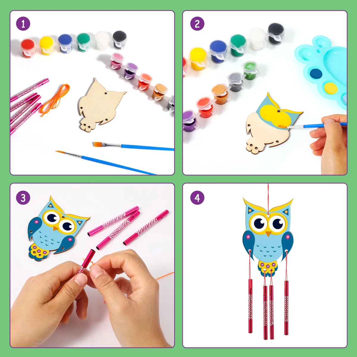 Byncceh 2 Pezzi Kit Casetta Uccelli in Legno, fai da te per bambini, Lavoretti Creativi Costruire Giocattoli, Regalo di compleanno di Natale per ragazze ragazzi