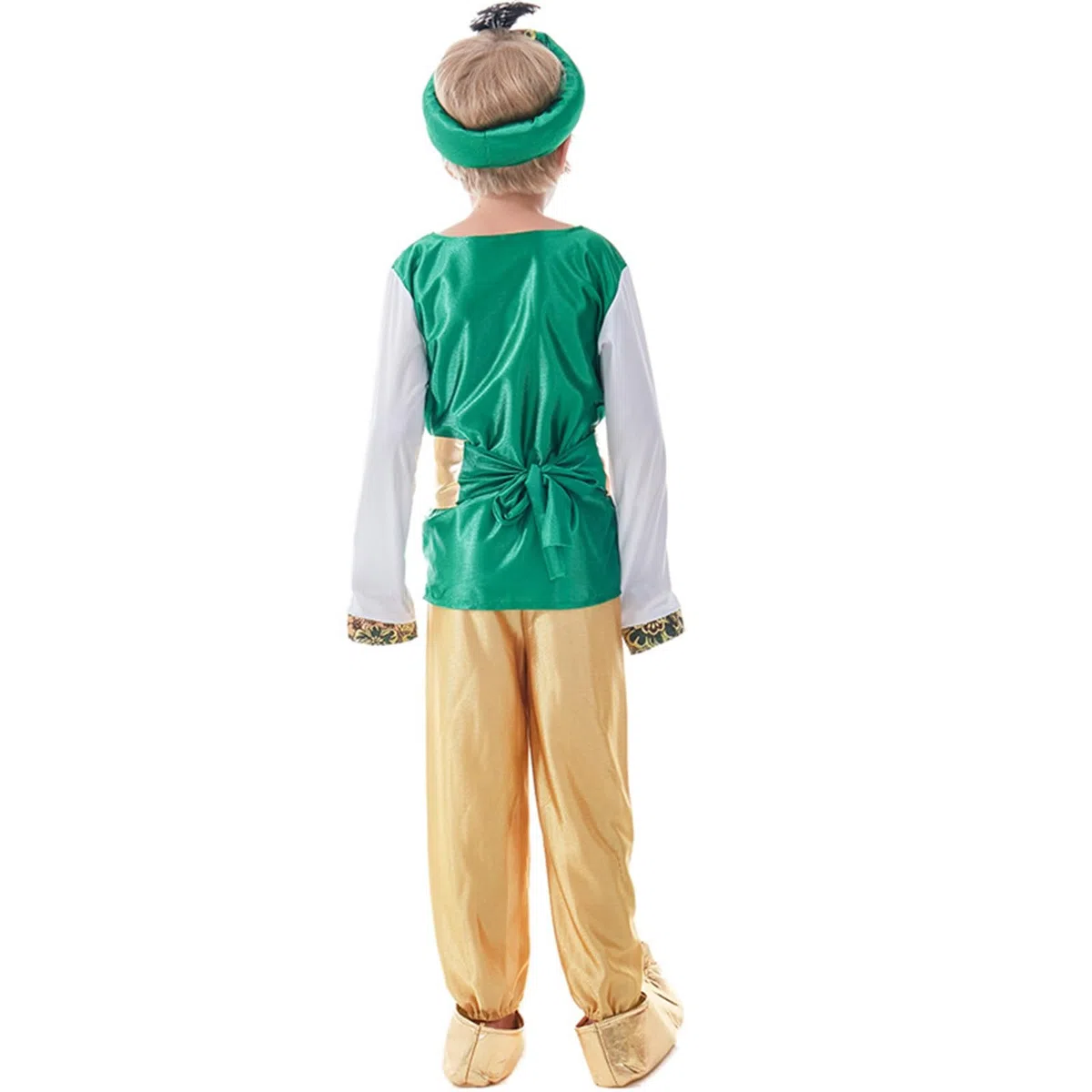 Costume da Magio Verde Bambini Costume da principe di Aladino, costume da cosplay