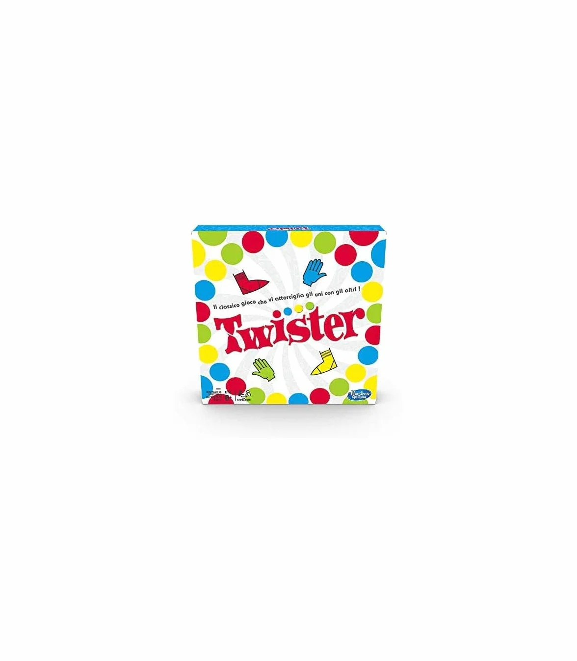 Hasbro Gaming Twister Gioco in Scatola, Include 1 Tappeto Twister, 1 Ruota e Le Istruzioni, Versione 2020 in Italiano, Multicolore