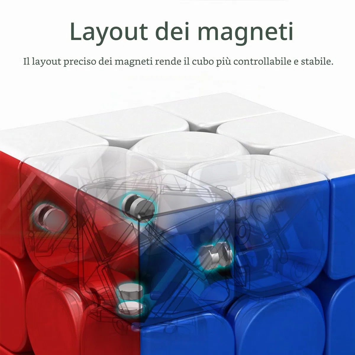 Speed Cube, MOYU Meilong M 2x2 Cubi di Velocità Originale Durevole e Flessibile Puzzle Cube Rompicapo per Bambini Appassionati