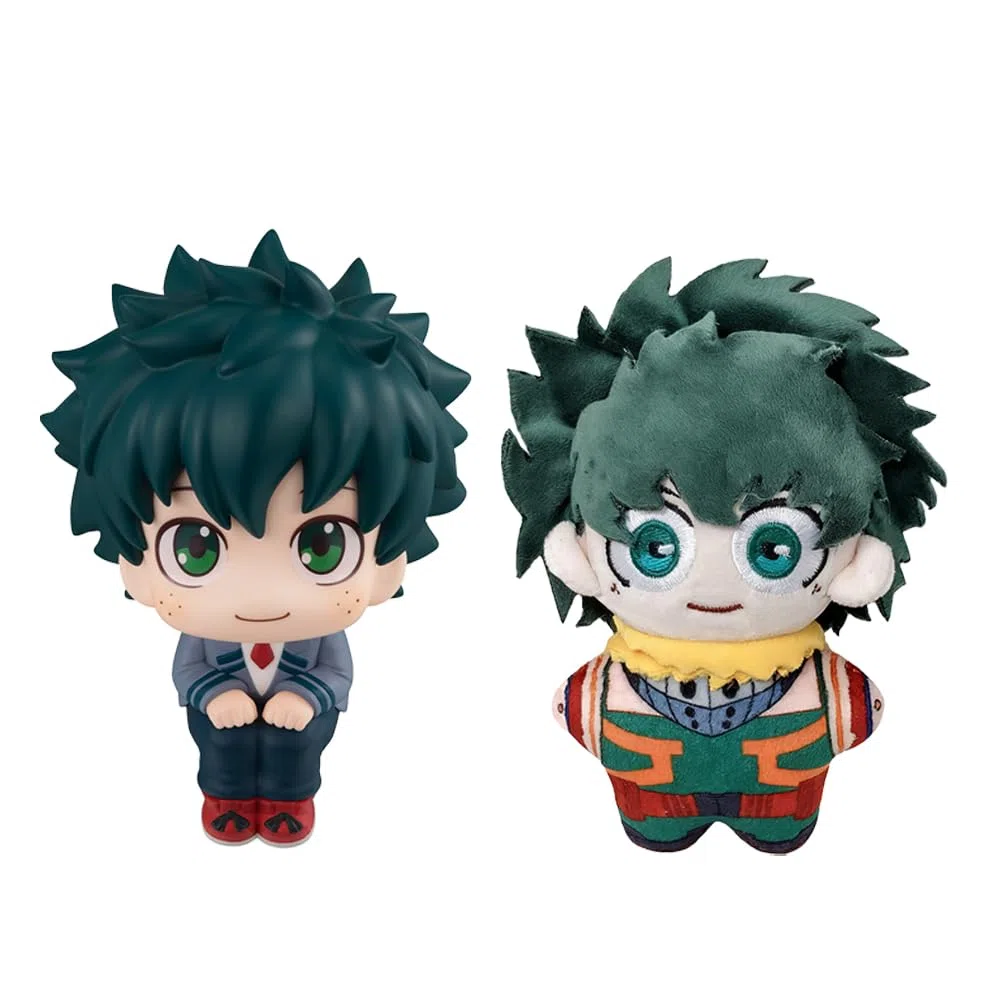 Zhongkaihua MHA Anime Figure Midoriya Izuku Look Up Figure e Peluche Set 2 pezzi