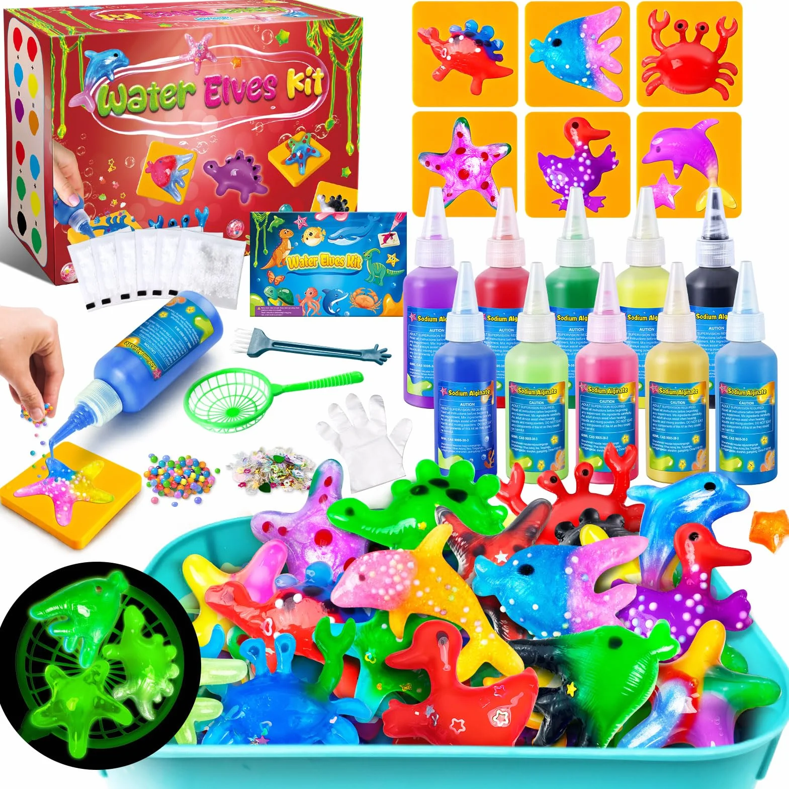 JOPSHEEN Magic Water Elf, 10 Colori Magico Acqua Fairy Gel per Bambini, Attivita Creative Bambino, DIY Giocattolo Fatto a Mano per Ragazzi e Ragazze