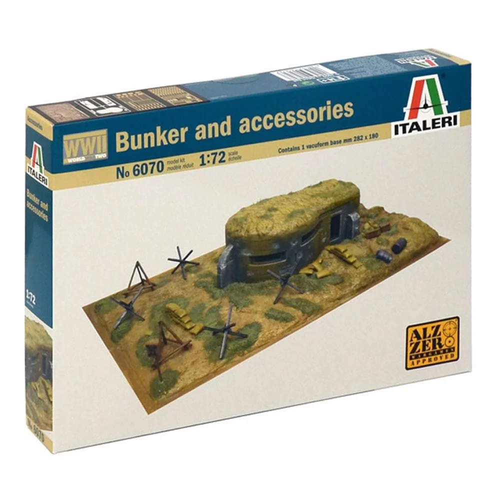 Italeri 6070 - WWII Bunker And Accessories Scala 1:72