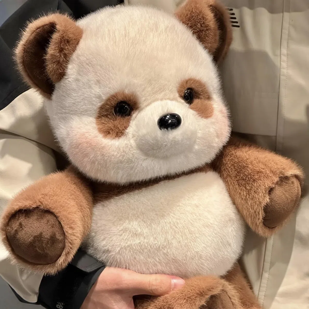 Generico Peluche Che Corre, Peluche Panda Corsa, Cuscino di Animali Morbido e Soffice, Bambola da Collezione Panda Che Corre, Pandas Ches Corrono Morbido Giocattolo per Uomini e Donne