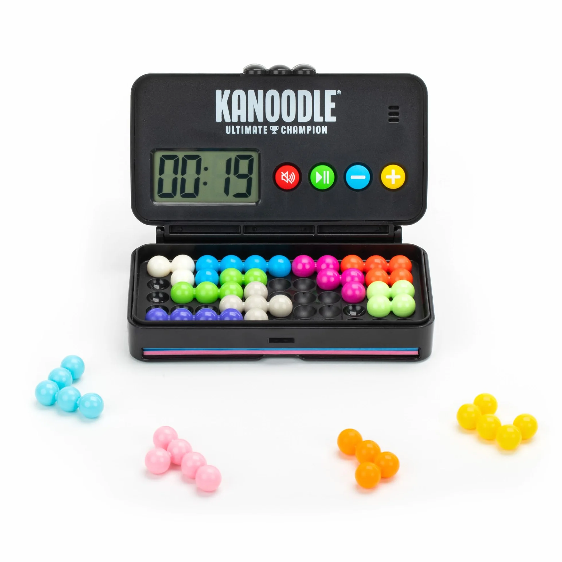 Learning Resources Kanoodle Ultimate Champion – Gioco rompicapo 3D portatile con schermo LED, 500 sfide da facile a “Genio”, logica e IQ per bambini 7+ e adulti
