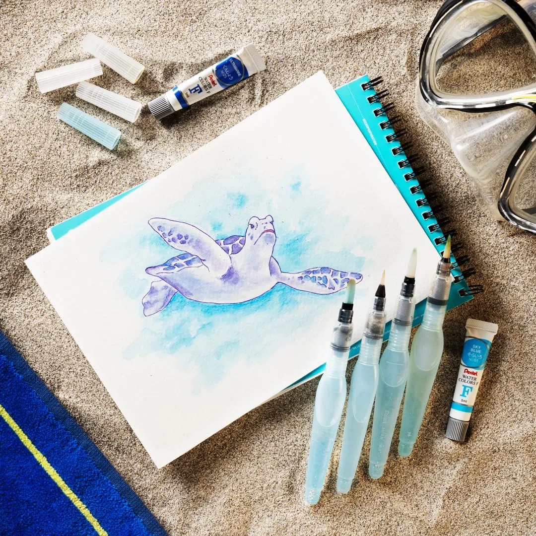 Pentel WFRS2-12 Acquerelli in Tubo da 12 colori, Multicolore