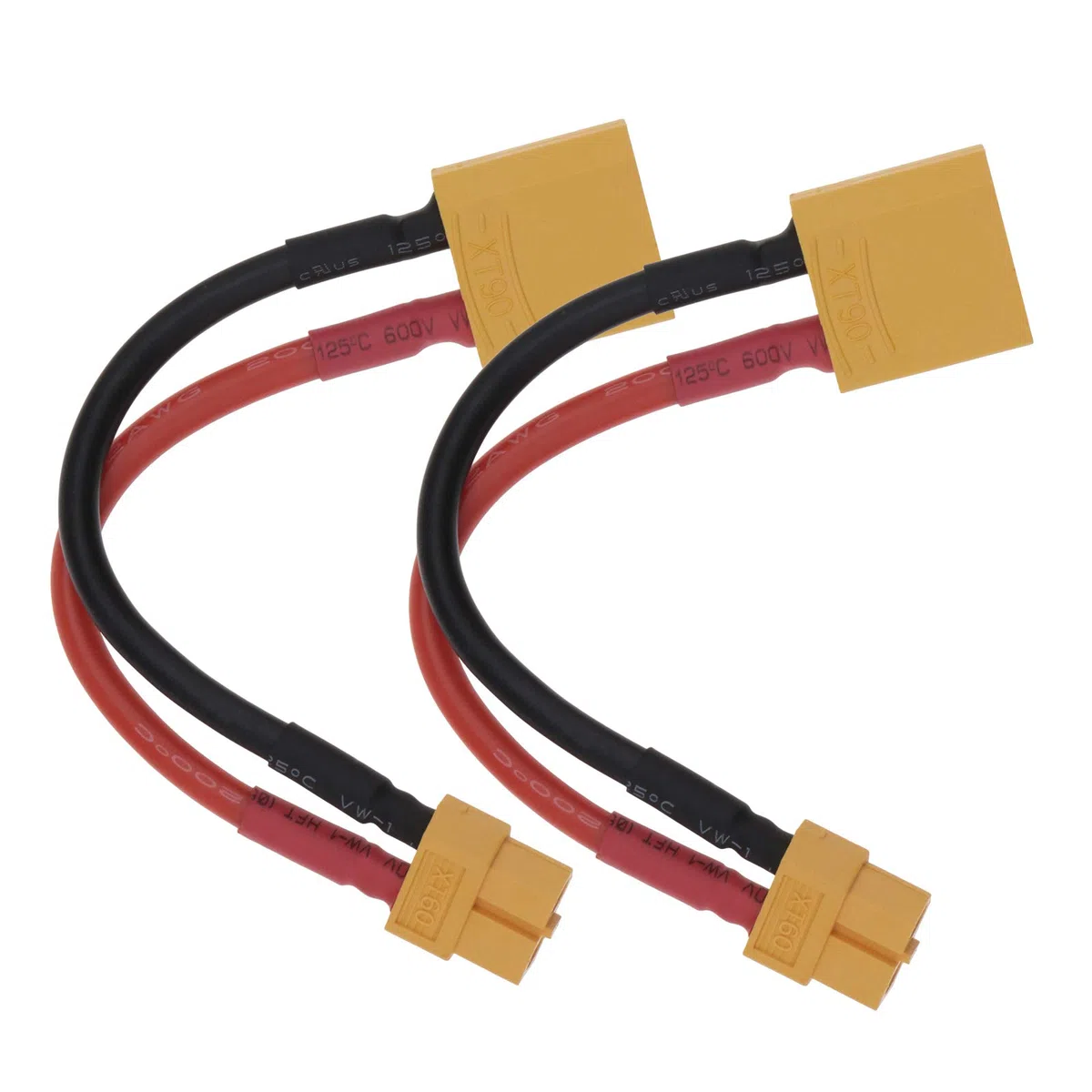 2 Pz XT90 Maschio A XT60 Femmina Conversione Cavo Adattatore Con 10 cm/4 Pollice 12AWG Filo & Plastica Guscio Protettivo Per RC Lipo NiMH Caricabatteria ESC