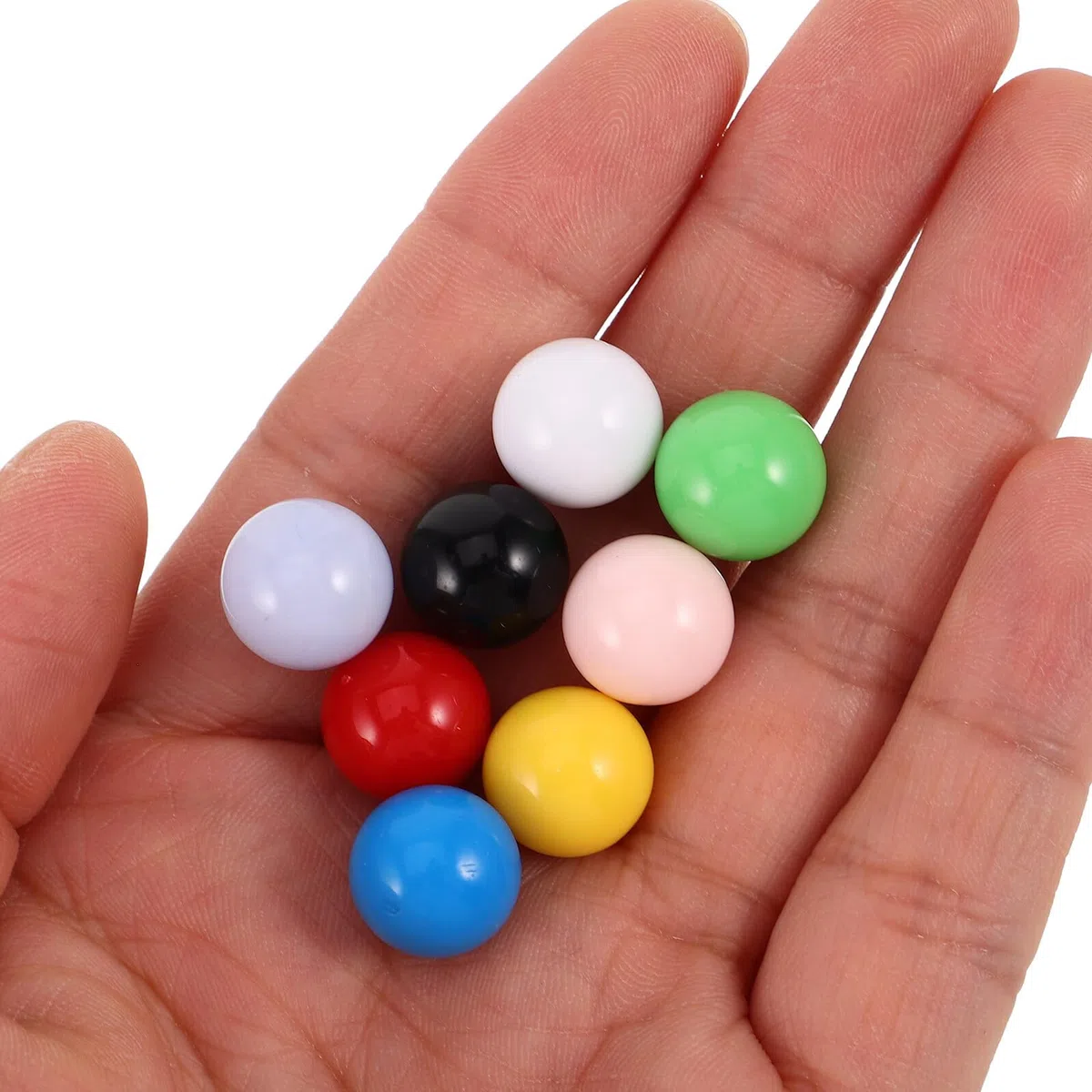 80 Pezzi Biglie Colorate da 12 Mm per Giochi da Tavolo, Giocattolo Educativo per Sfere Robuste e Sicure, Stimola Creatività e Coordinazione Occhio-mano per Uso Domestico