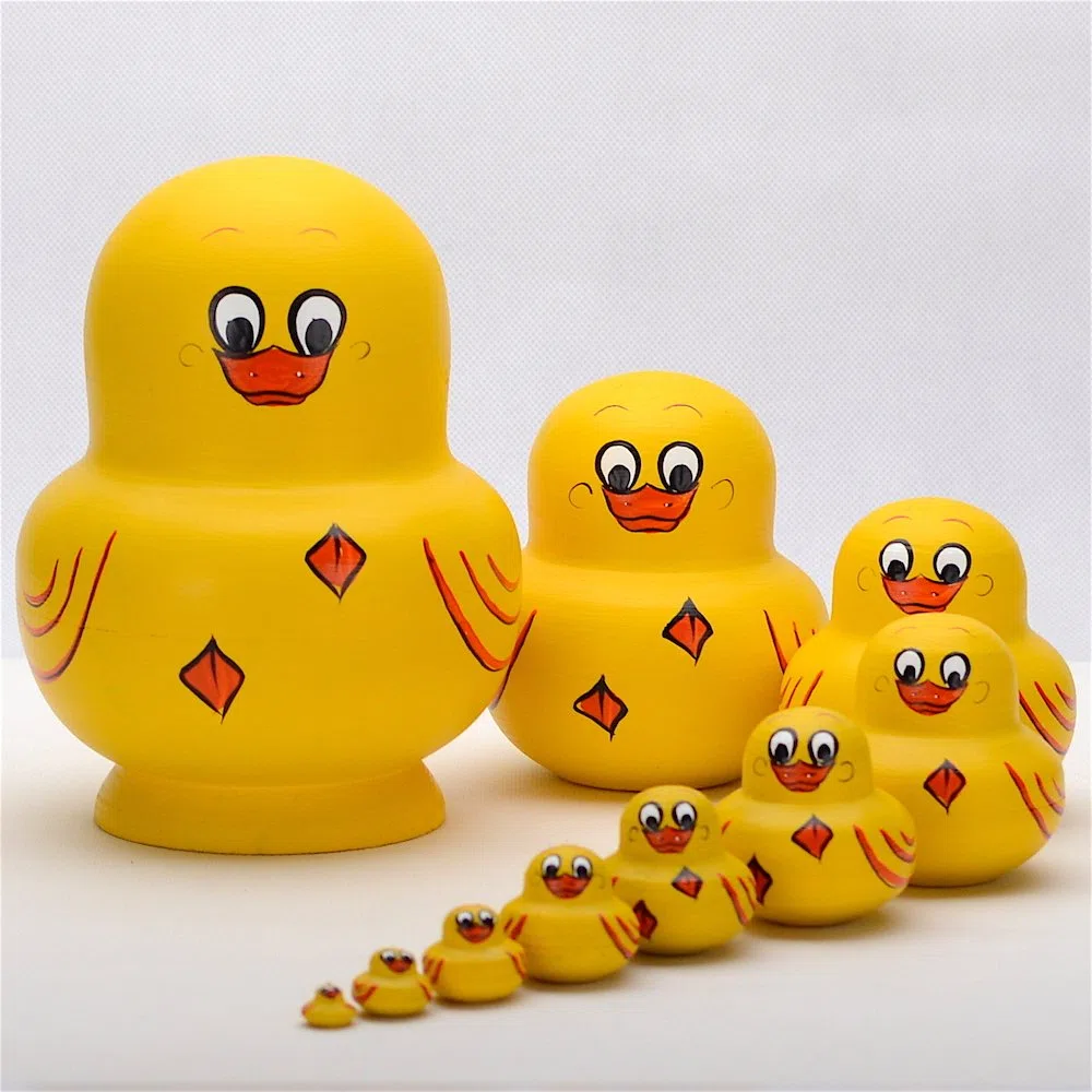 Marchio di Matrioska specializzato, nesting dolls Matrioske Bambola Matrioska russa in 10 pezzi tiglio di zona frigida regalo e giocattolo 10036