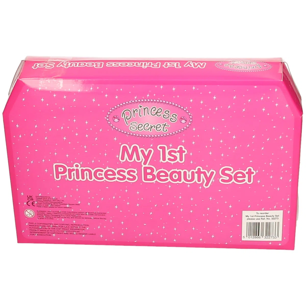 Princess Secret My 1st Princess Beauty Set, scarpe rosa con fiocco, diadema, bracciali, bacchetta e corona, accessori per vestire ragazze