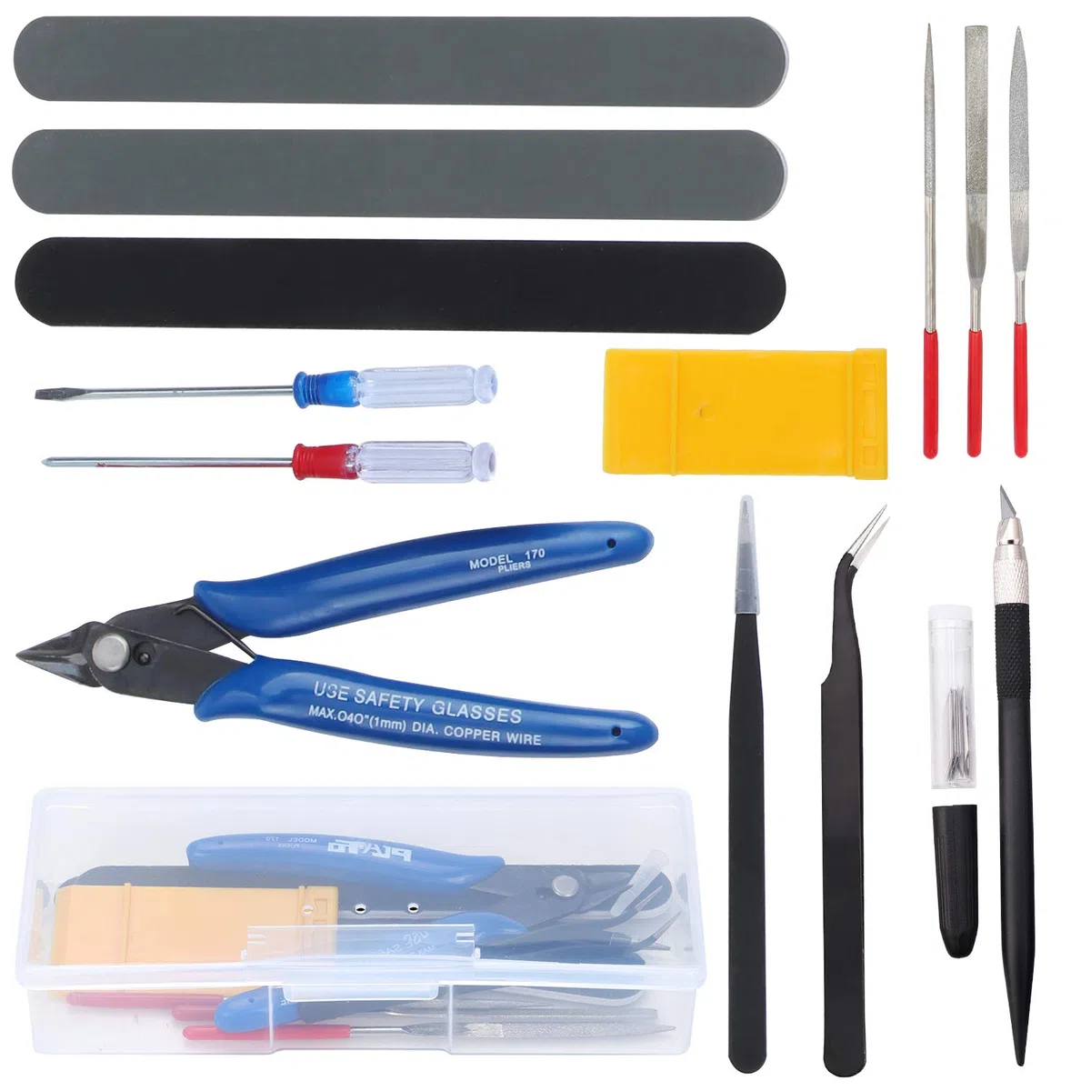 HSEAMALL 15PCS Gundam Model Tools Kit Hobby Building Craft Set per la riparazione e il fissaggio di modelli di base
