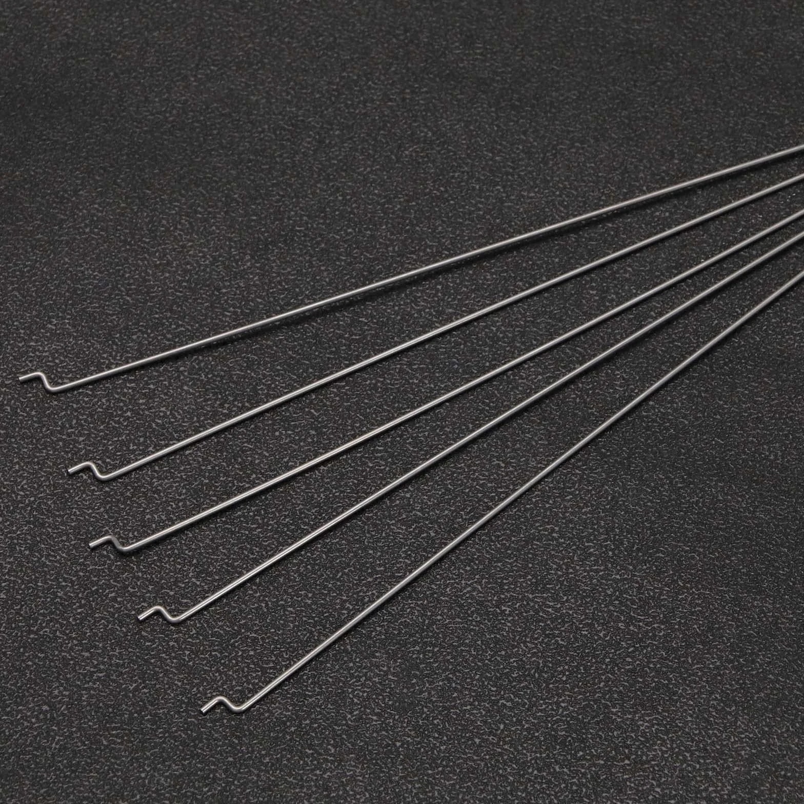 ECSiNG 15 Pezzi Kit Clacson Di Controllo Per Aereo Ad Ala Fissa Asta Di Comando Da 1,2 x 200 mm Aste Di Comando Da 1,3 Mm Accessori Per Clacson Di Controllo Per Aeromodelli RC Elicotteri RC