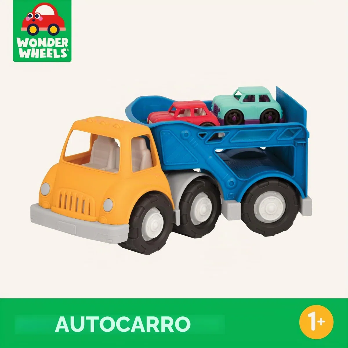 Battat - Camion trasportatore Giocattolo e 2 Auto Giocattolo - Gioco di finzione - 12 Mesi +