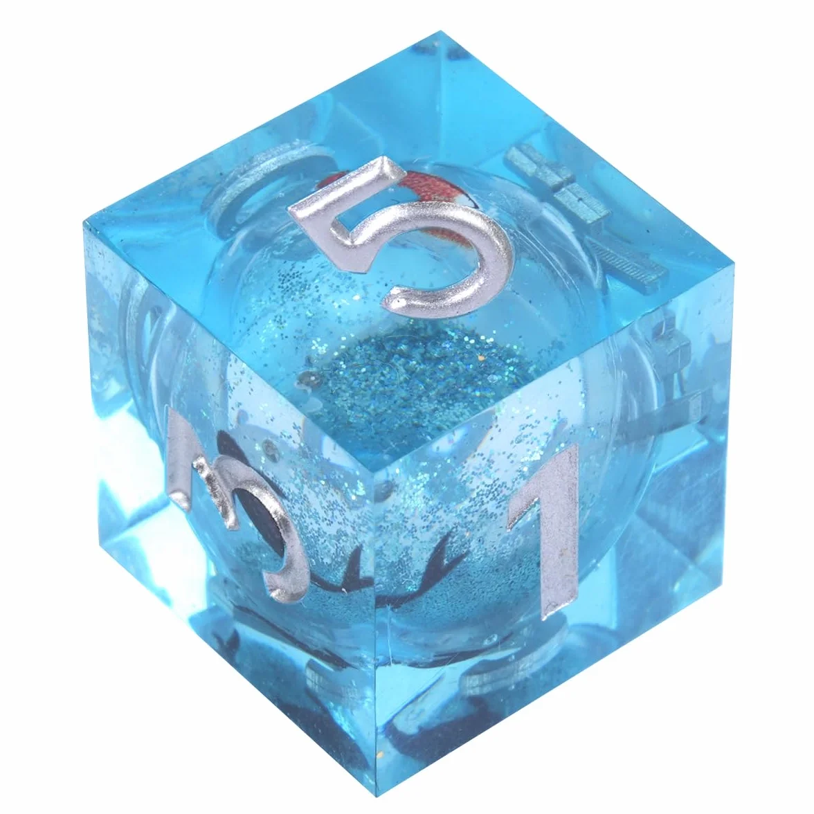 Set di Dadi in Resina DND,Dadi poliedrici a Nucleo Liquido Koi Fish DND con Scatola, Dadi da Gioco di Ruolo D e D Rpg
