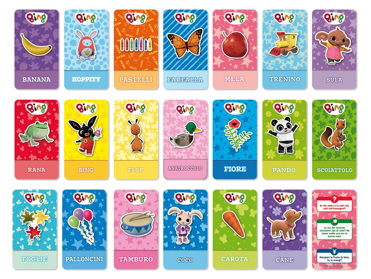 Lisciani Giochi Bing Flash Cards in Display