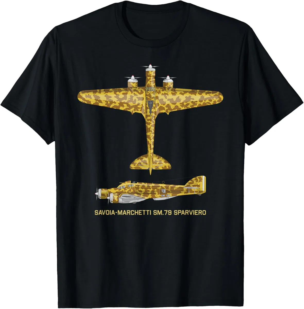 Savoia-Marchetti SM.79 Sparviero WW2 Italiano Maglietta