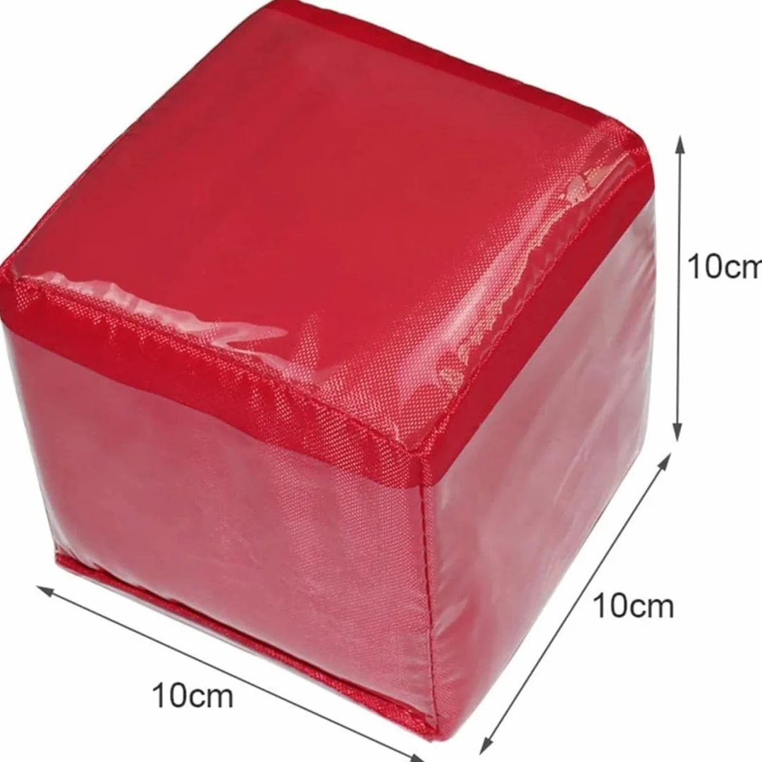 Set di 4 Dadi da Gioco, cubi in Morbida Schiuma, cubi tascabili per Imparare a insegnare, Dadi tascabili, in Schiuma, Grandi per Il Set Classe
