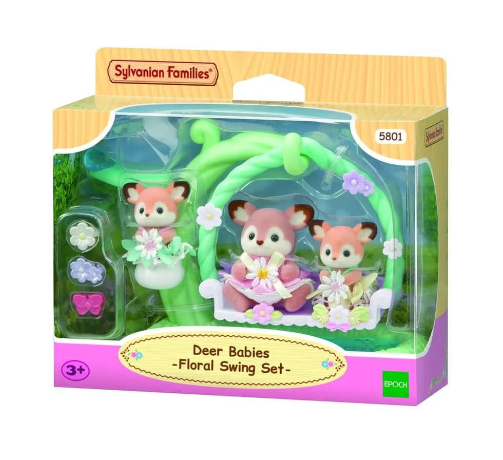 Les bébés Biche et balancelle - SYLVANIAN FAMILIES - 5801